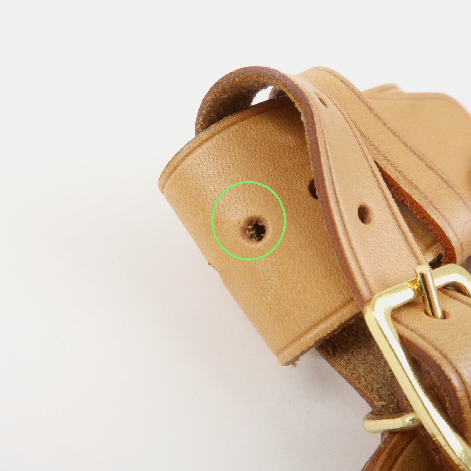Louis Vuitton Set of 10 Nume Leather Name Tag & Poignet Natural Beige Used
