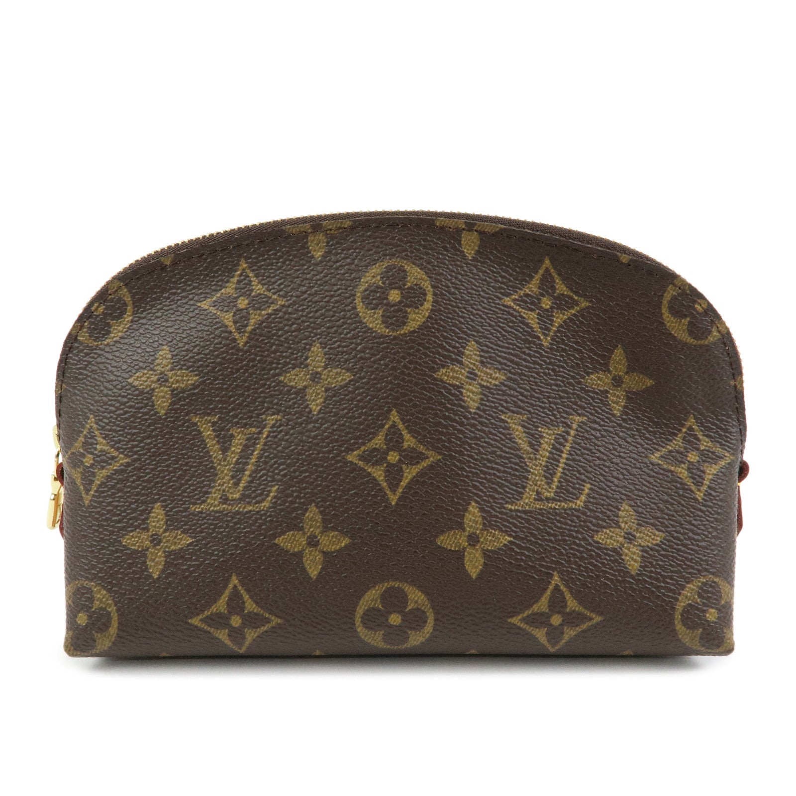 Louis Vuitton Monogram Pochette Cosmetic PM Pouch Brown M47515