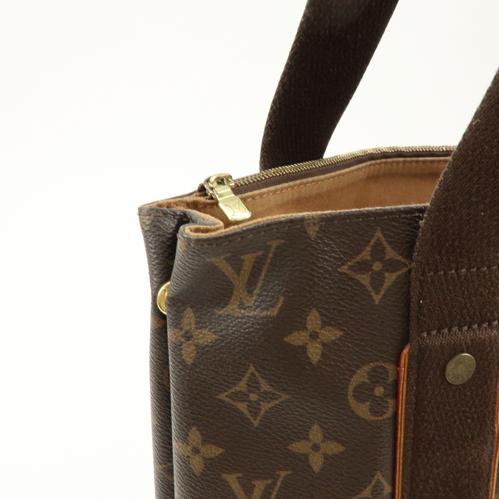 Louis Vuitton Monogram Cabas Beaubourg Tote Bag Brown M53013