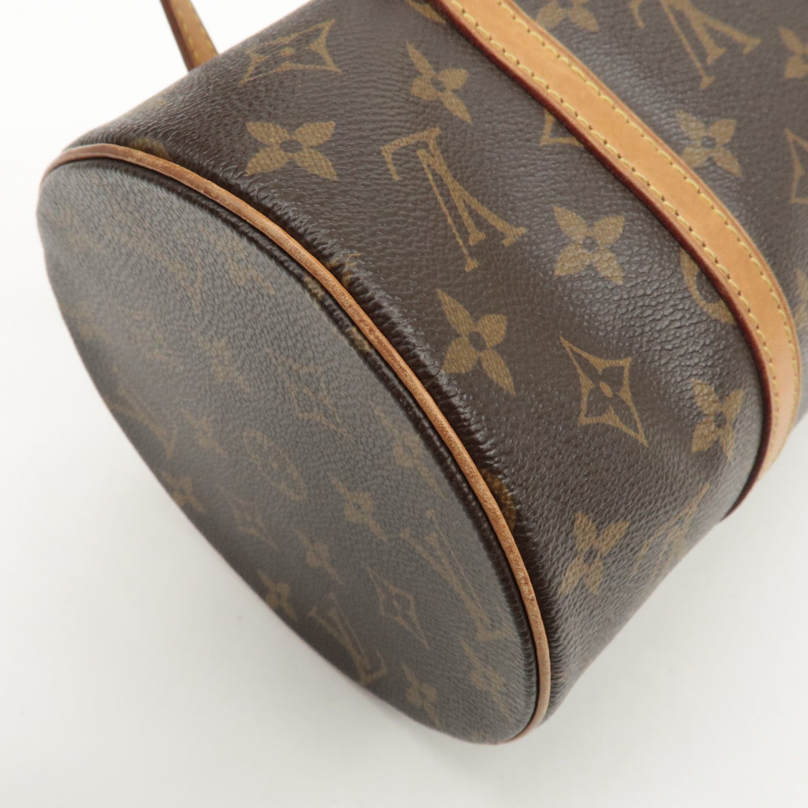 Louis Vuitton Monogram Papillon 30 Hand Bag New Style Brown M51385 Used