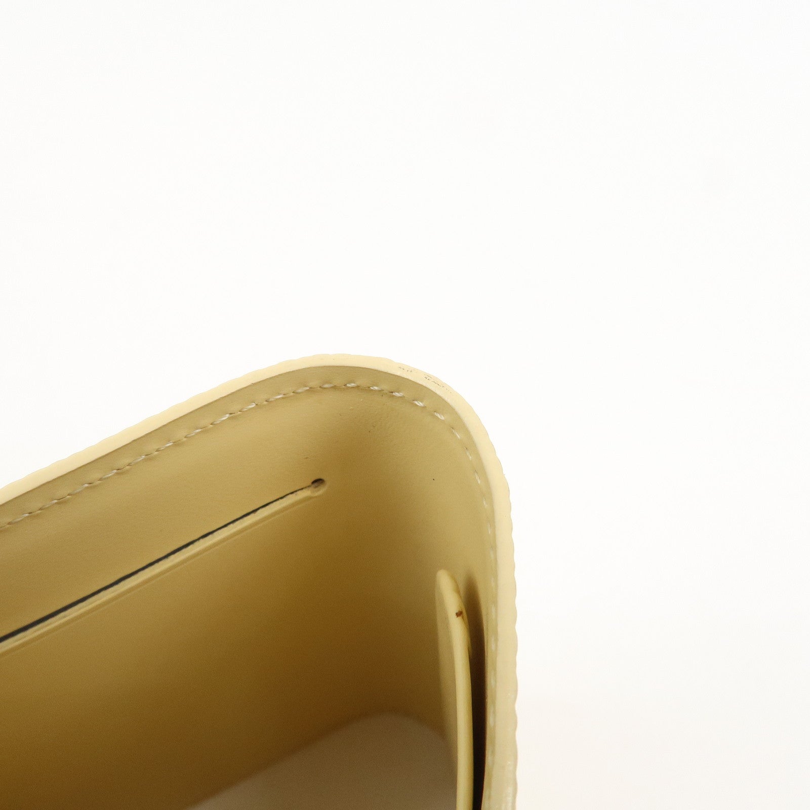 Louis Vuitton Epi Portefeuille Elastic Coin Purse Vanilla M6346A