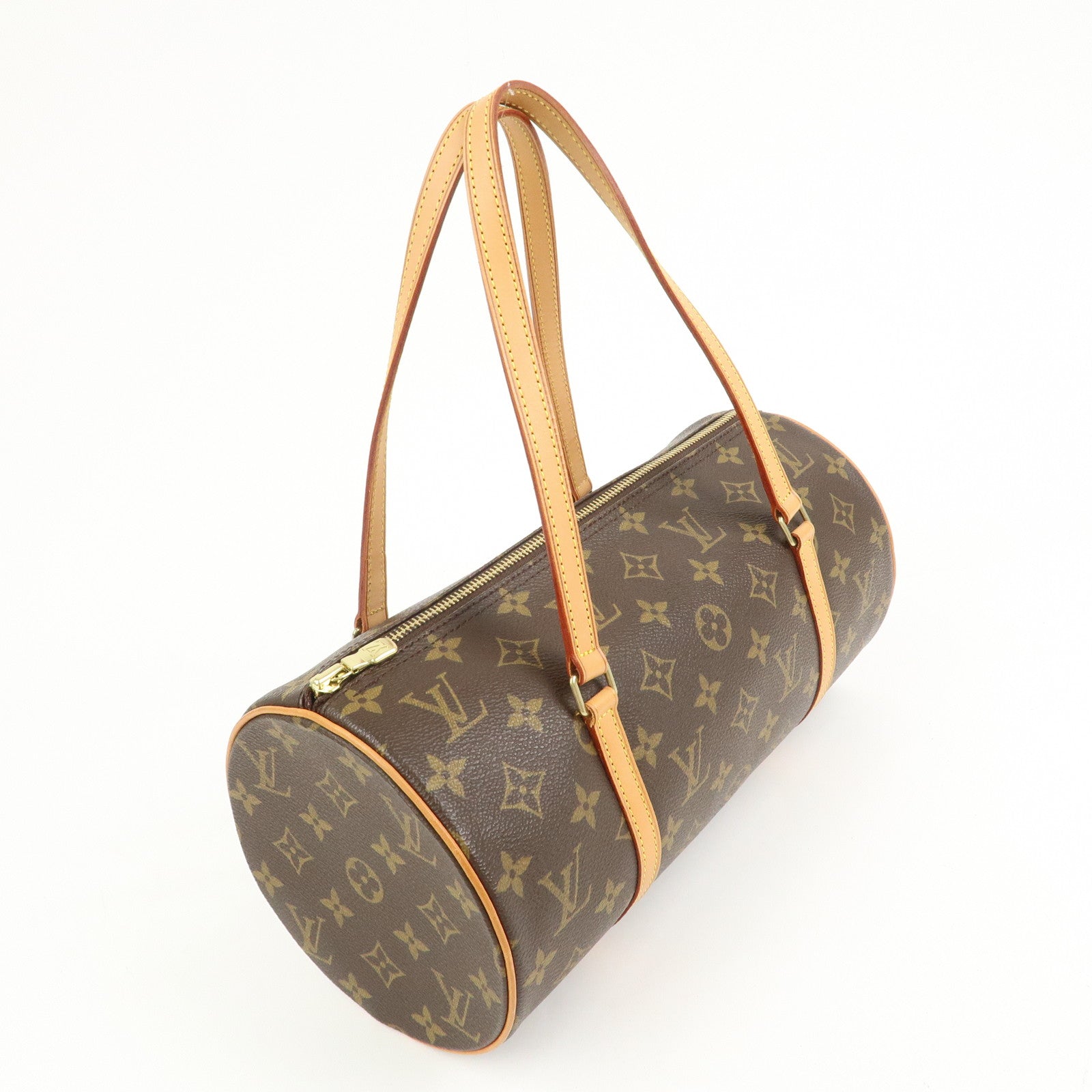 Louis Vuitton Monogram Papillon 30 Hand Bag New Style Brown M51385