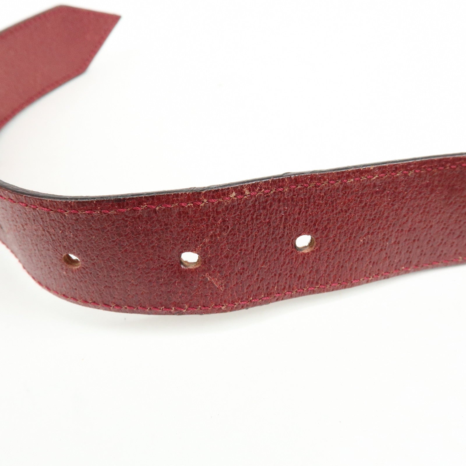 GUCCI GG Canvas Leather Shoulder Bag Crossbody Bag Beige Burgundy