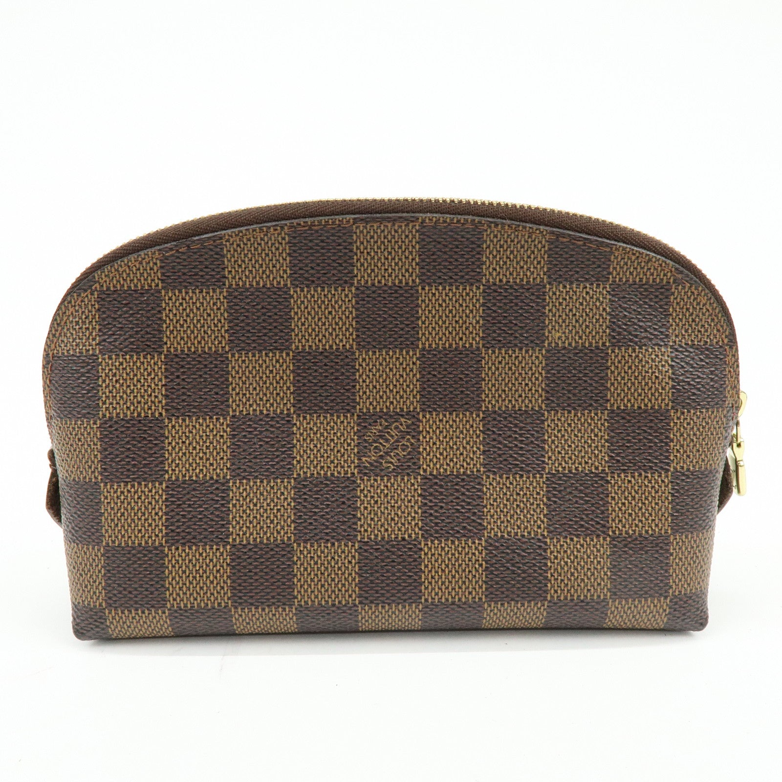 Louis Vuitton Damier Pochette Cosmetic PM Pouch Brown N47516