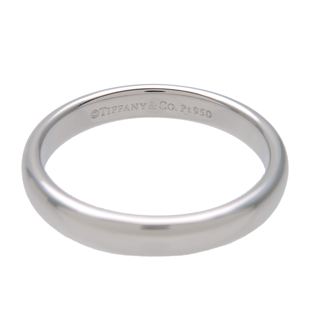 Tiffany & Co Forever Wedding Classic Band Ring PT950 Platinum US5.5