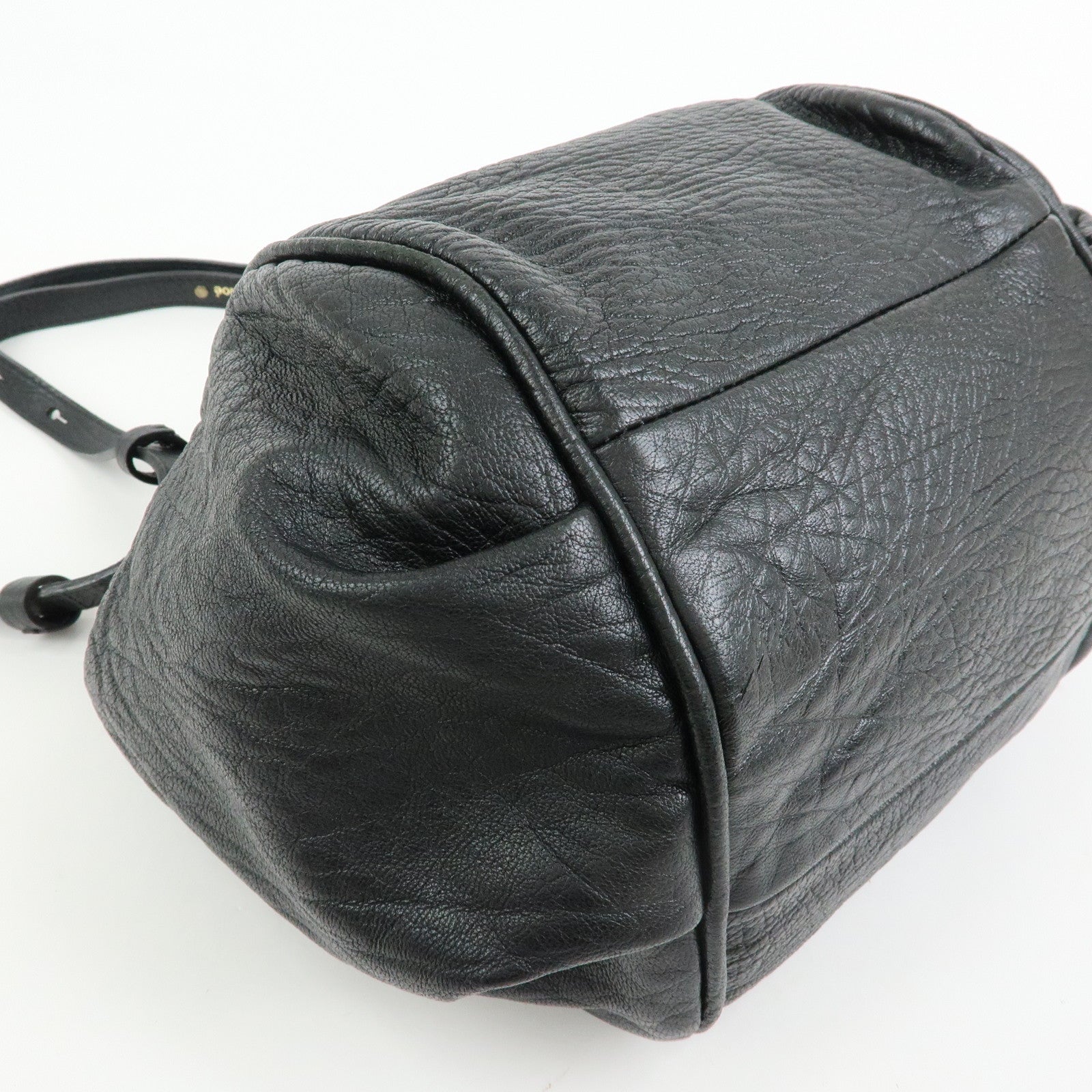 Chloe Etel Leather 2Way Bag Hand Bag Shoulder Bag Black