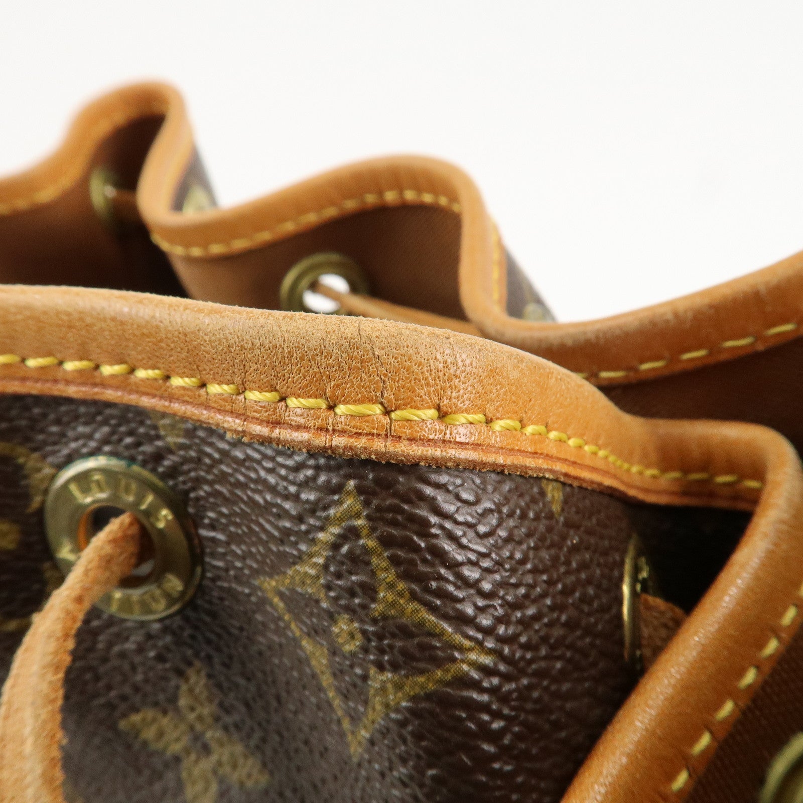 Louis Vuitton Monogram Noe Shoulder Bag Hand Bag Brown M42224 Used