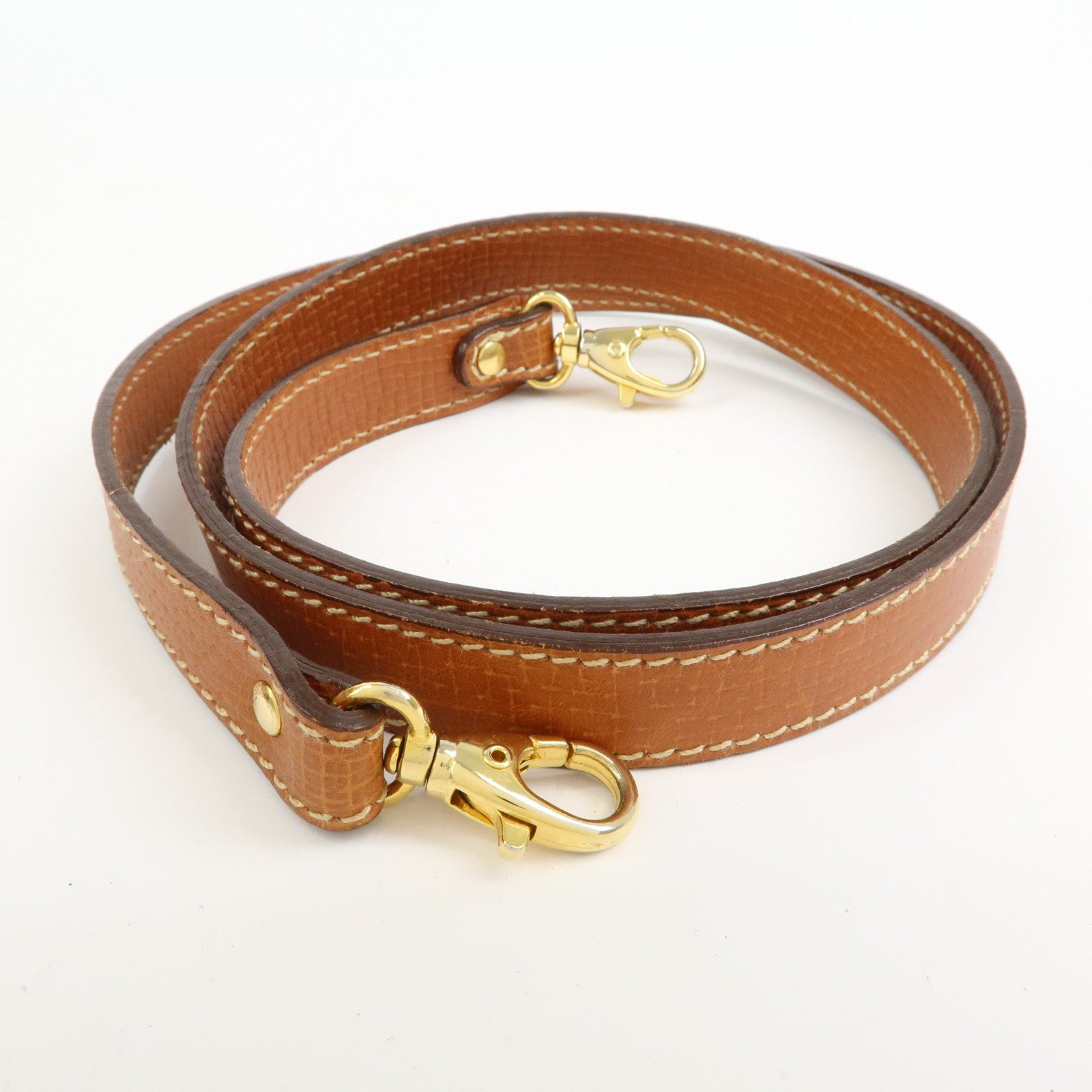 LOEWE Embossed Leather 2Way Bag Hand Bag Shoulder Bag Brown