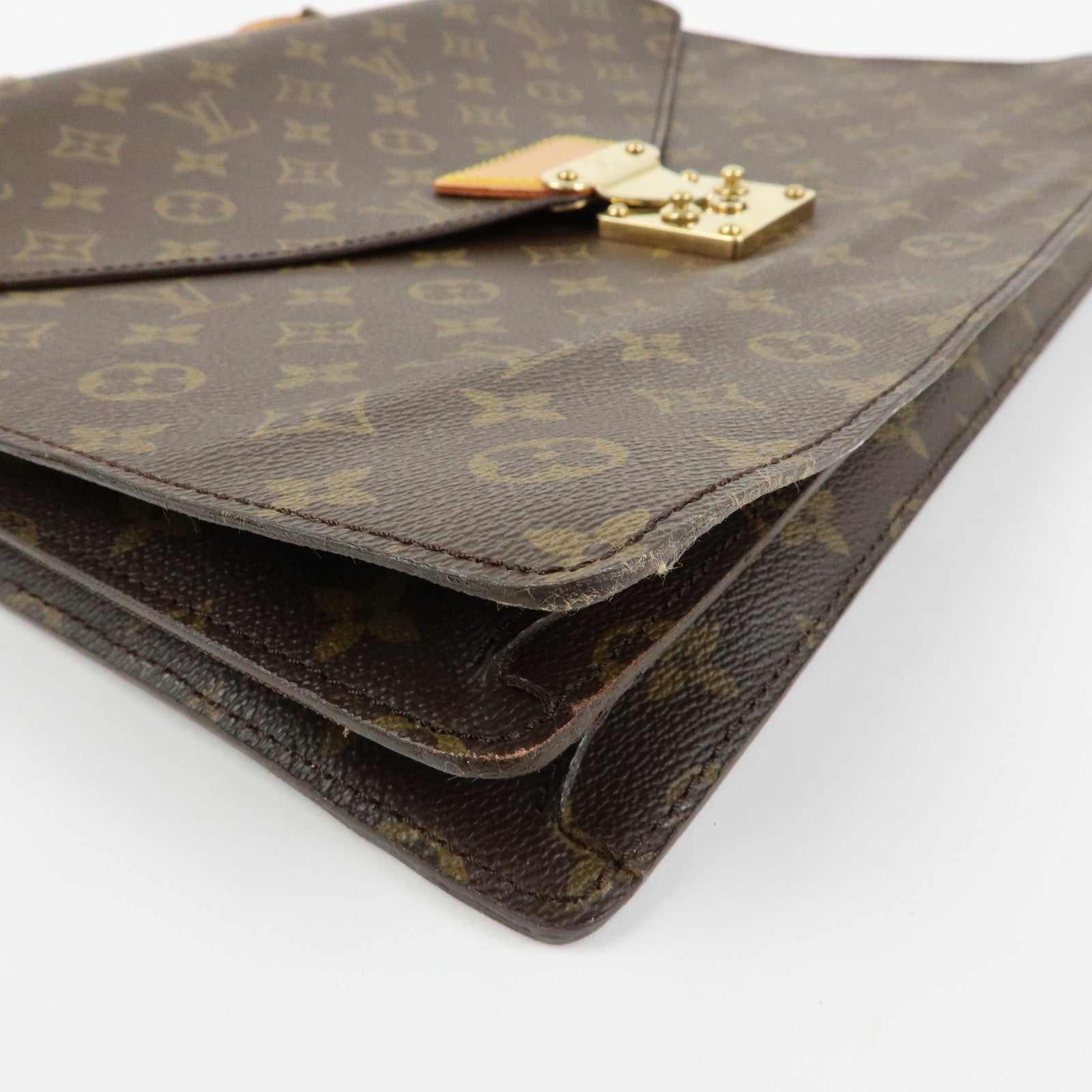 Louis Vuitton Monogram Serviette Conseiller Briefcase Brown M53331