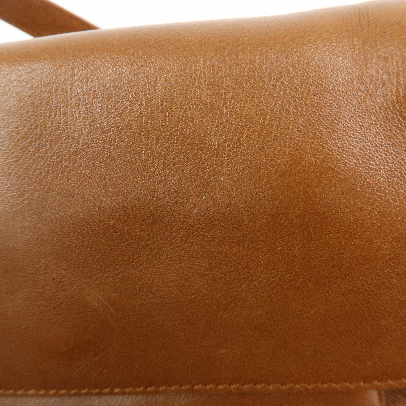 SAINT LAURENT PARIS Leather Shoulder Bag Hand Bag Brown
