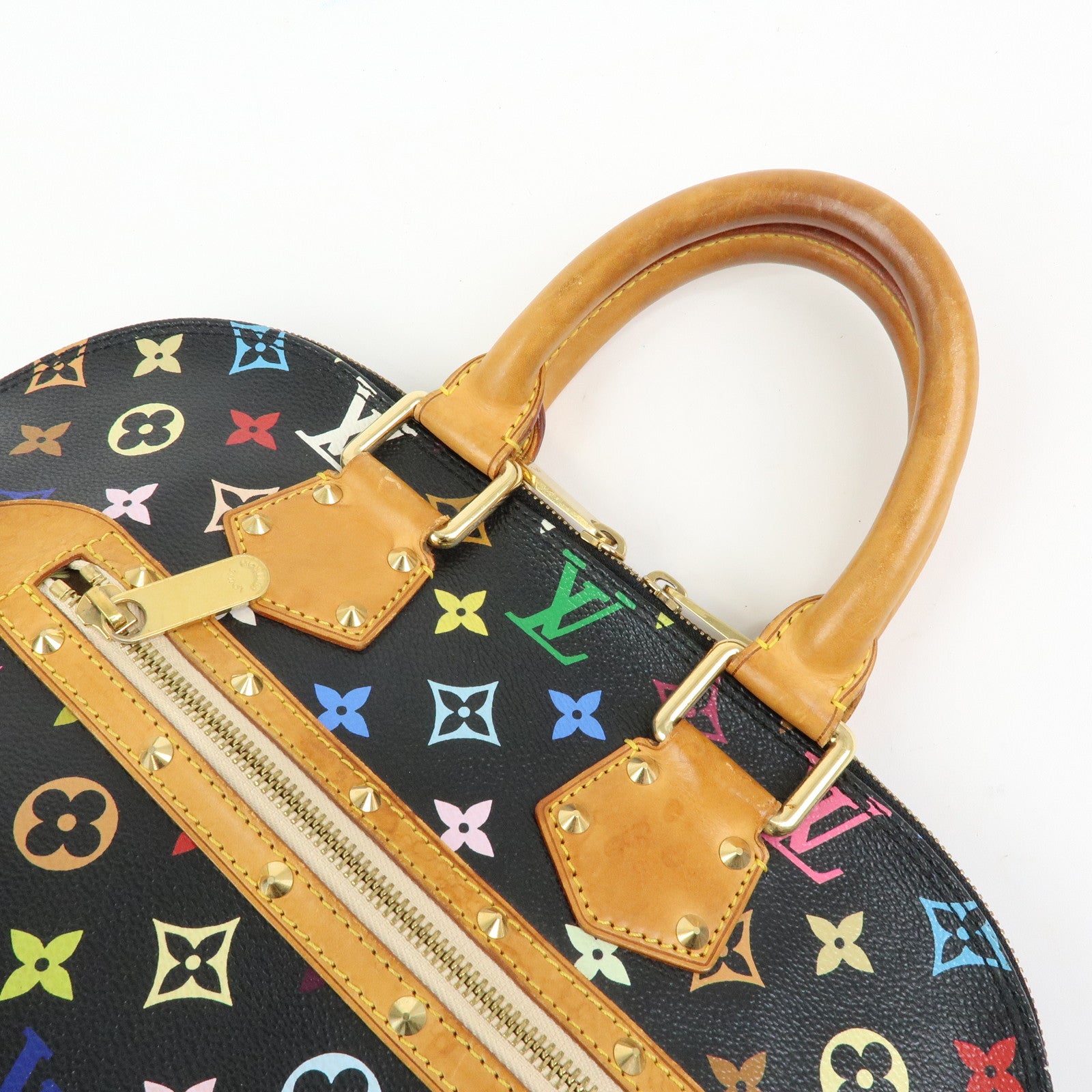 Louis Vuitton Monogram Multicolor Alma PM Hand Bag Noir M40444