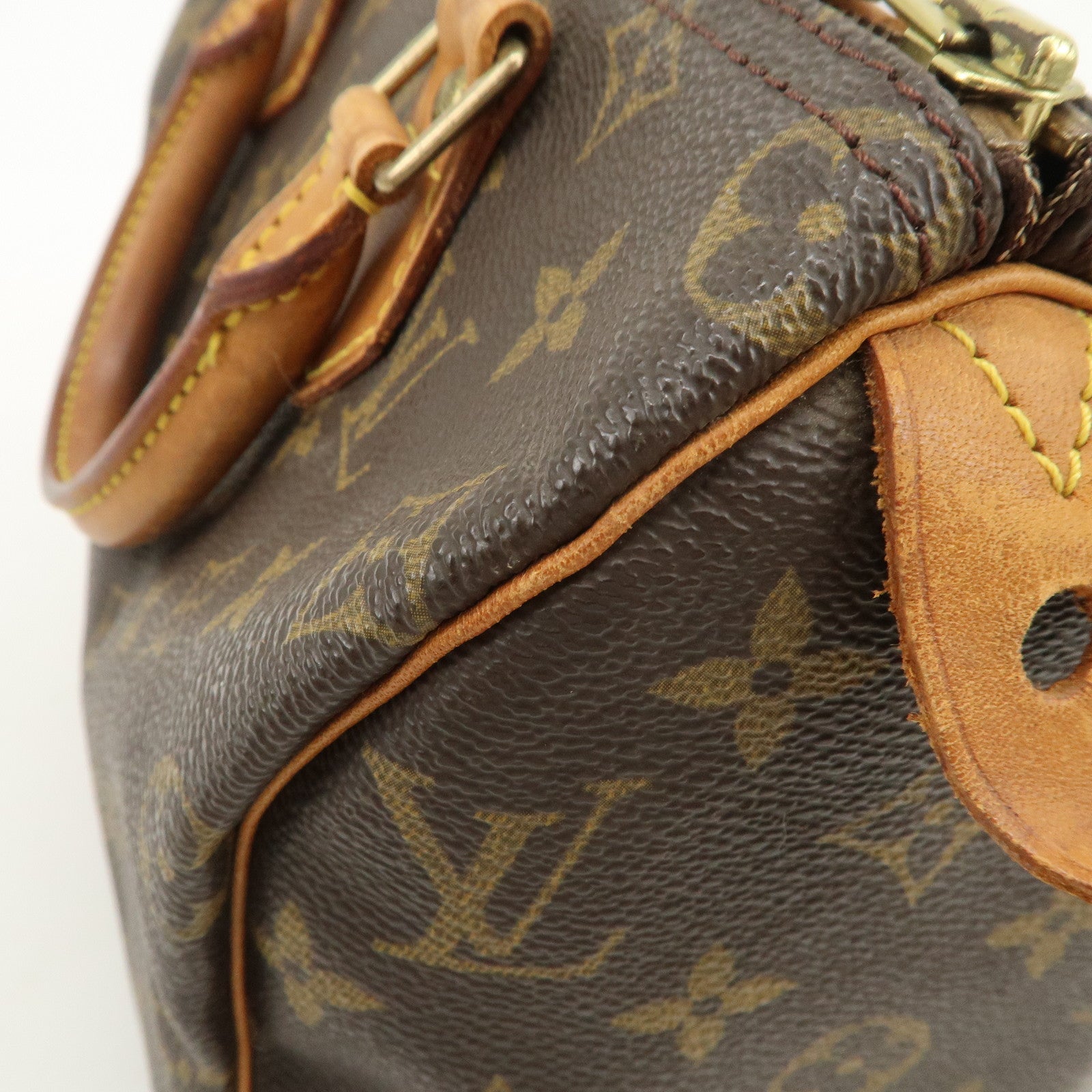 Louis Vuitton Monogram Speedy 25 Boston Bag Hand Bag Brown M41528