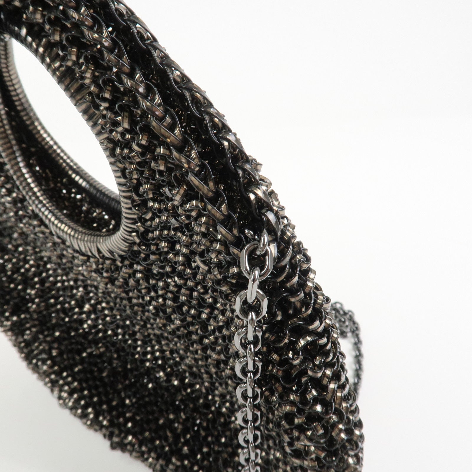 ANTEPRIMA PVC 2Way Chain Hand Bag Shoulder Bag Black
