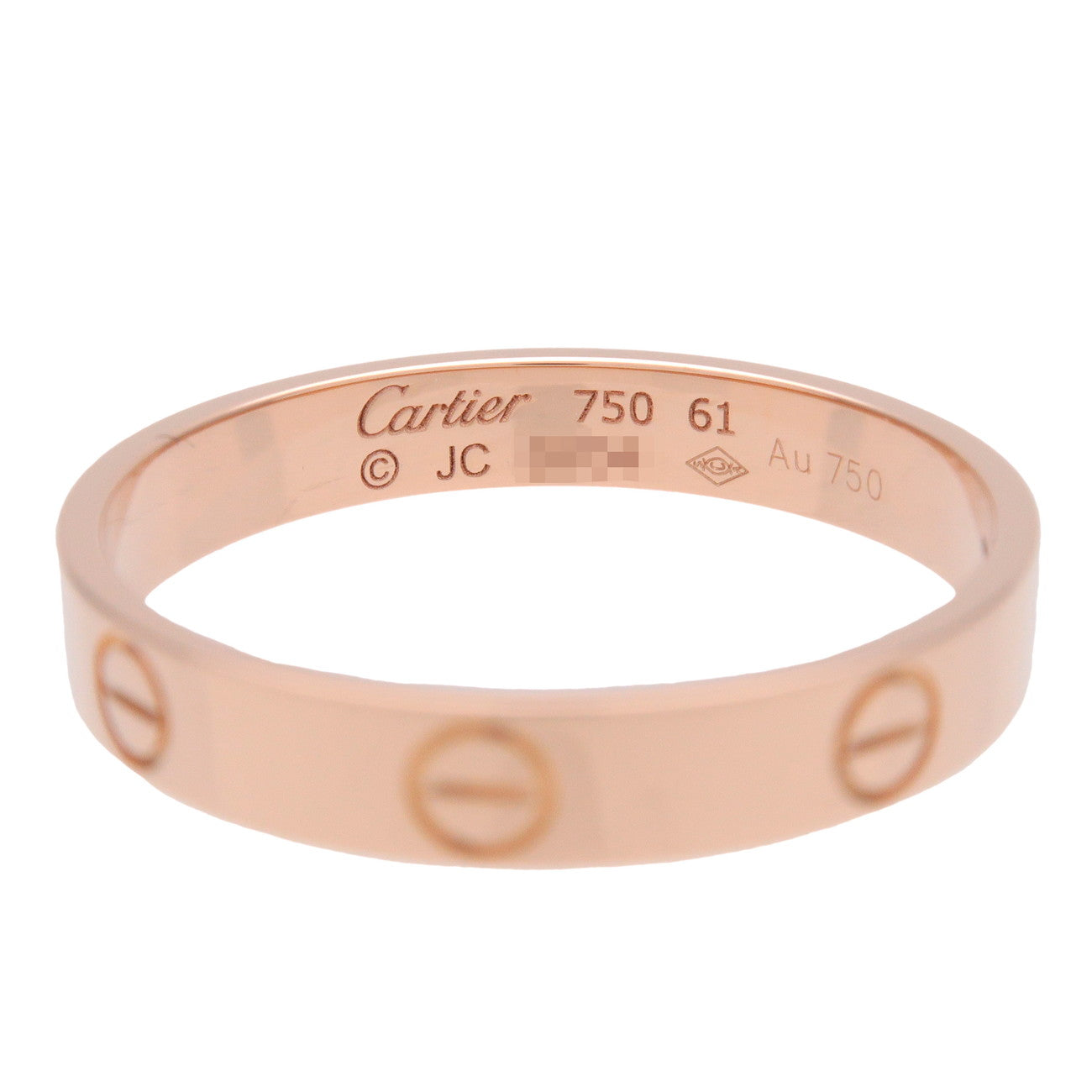 Cartier Mini Love Ring K18 750PG Rose Gold #61 US9.5-10 EU61 HK21.5