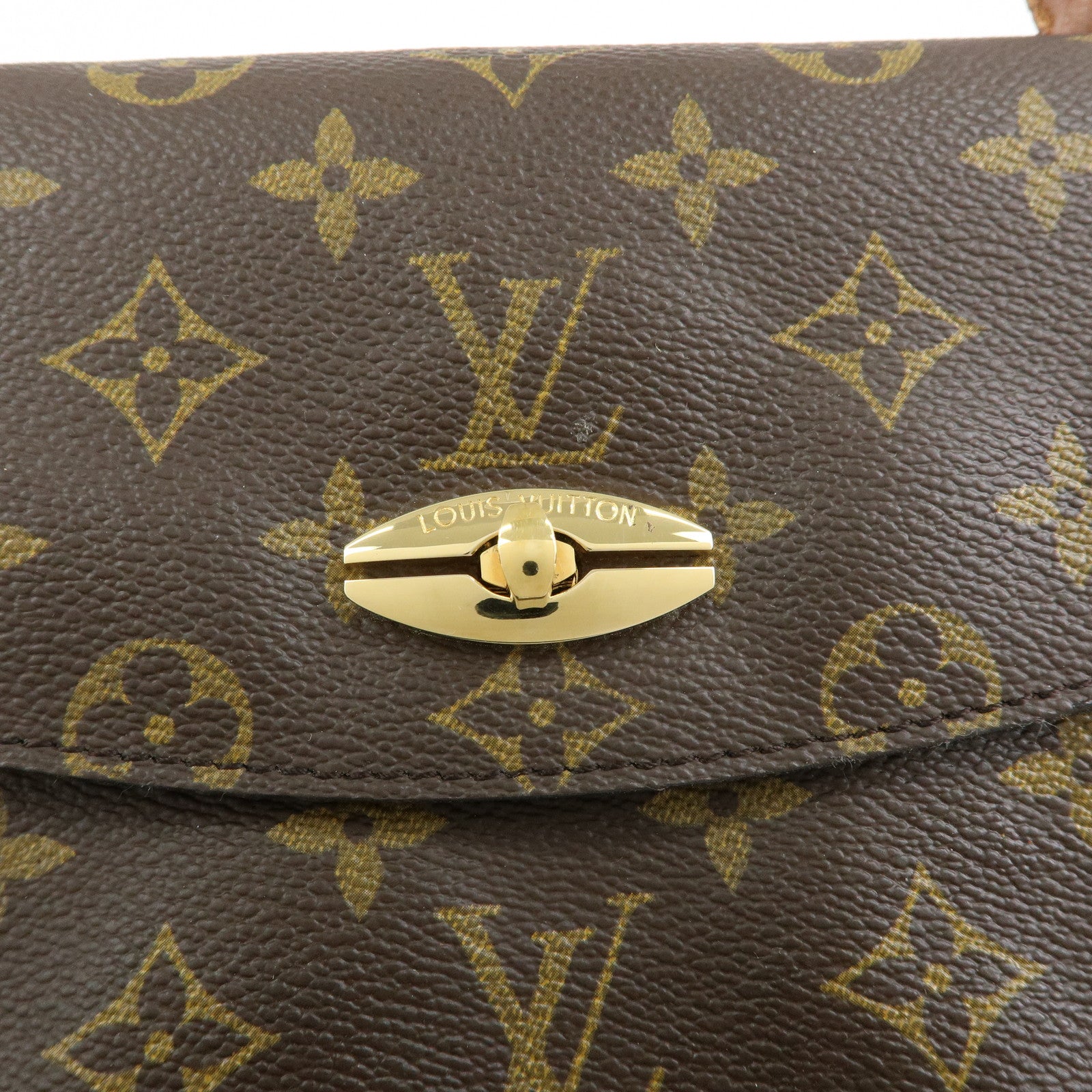 Louis Vuitton Monogram Malesherbes Canvas Hand Bag Brown M51379
