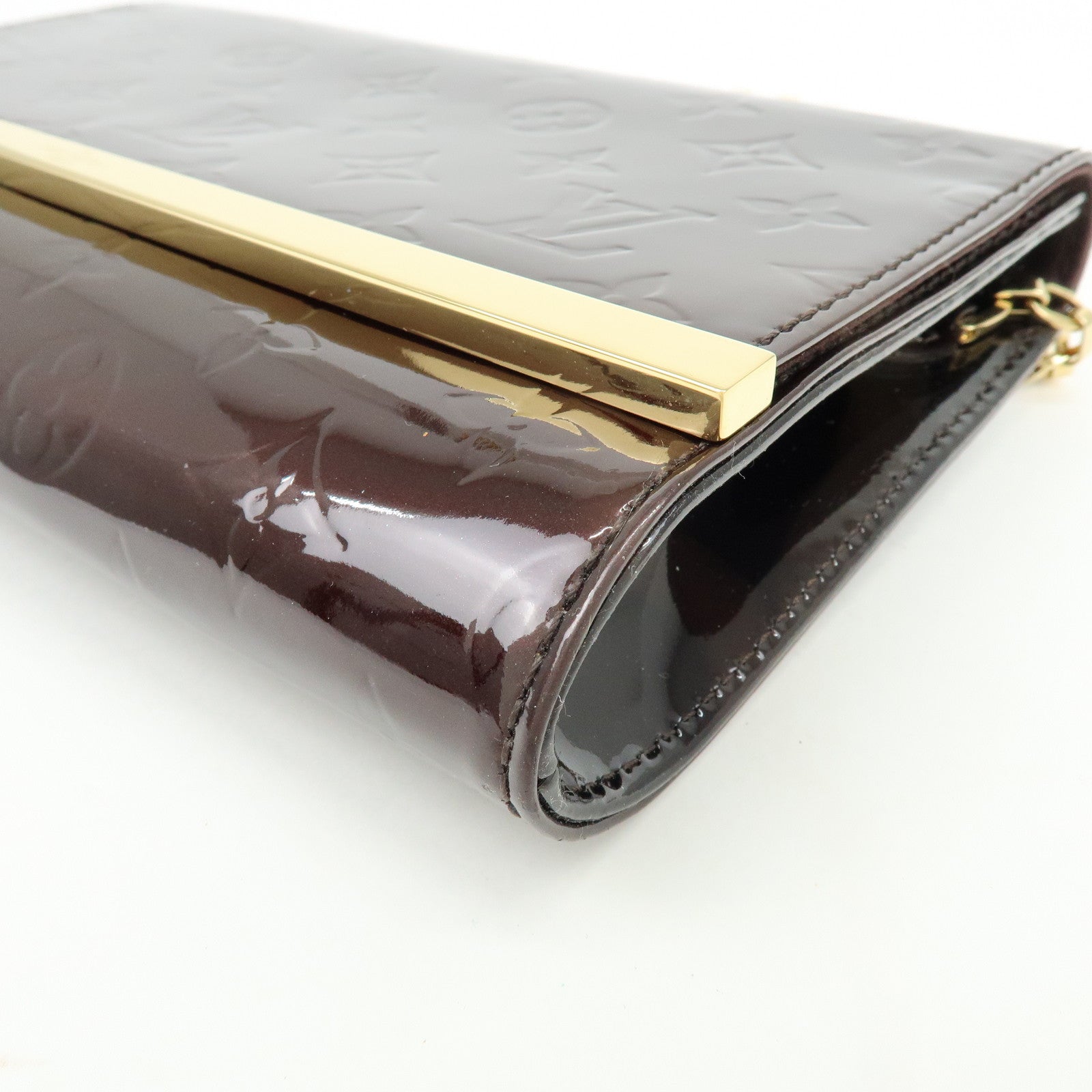 Louis Vuitton Monogram Vernis  クラッチ アナ Style Amarante M90093