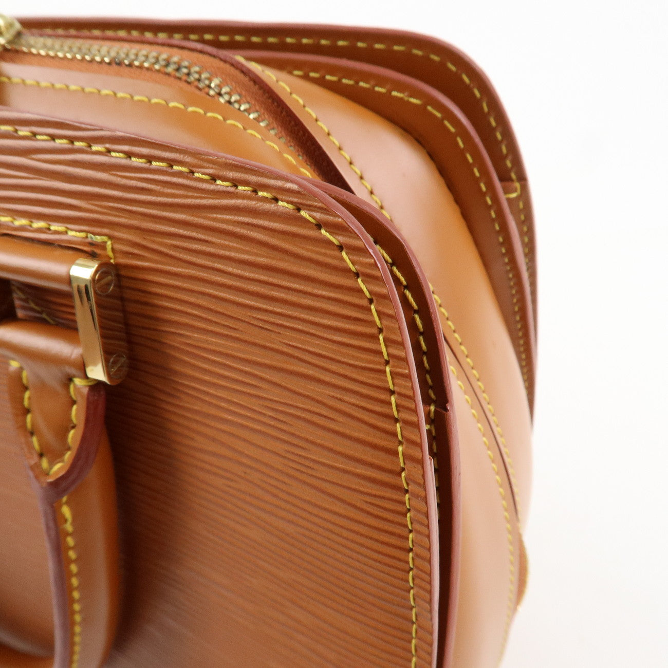 Louis Vuitton Epi Pont Neuf Hand Bag Zipang Gold M52058 Used