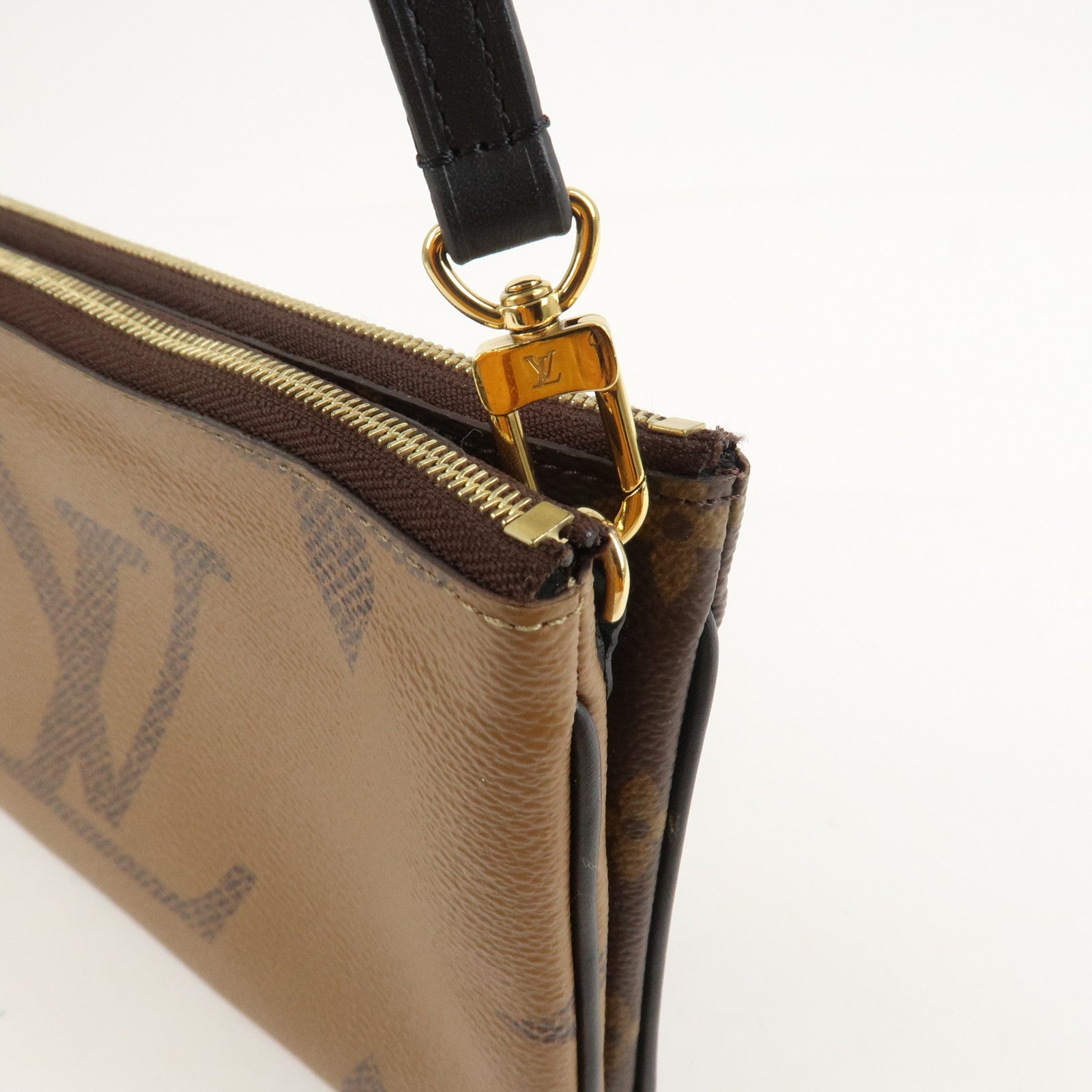 Louis Vuitton Monogram Reverse Pochette Double Zip Bag M69203