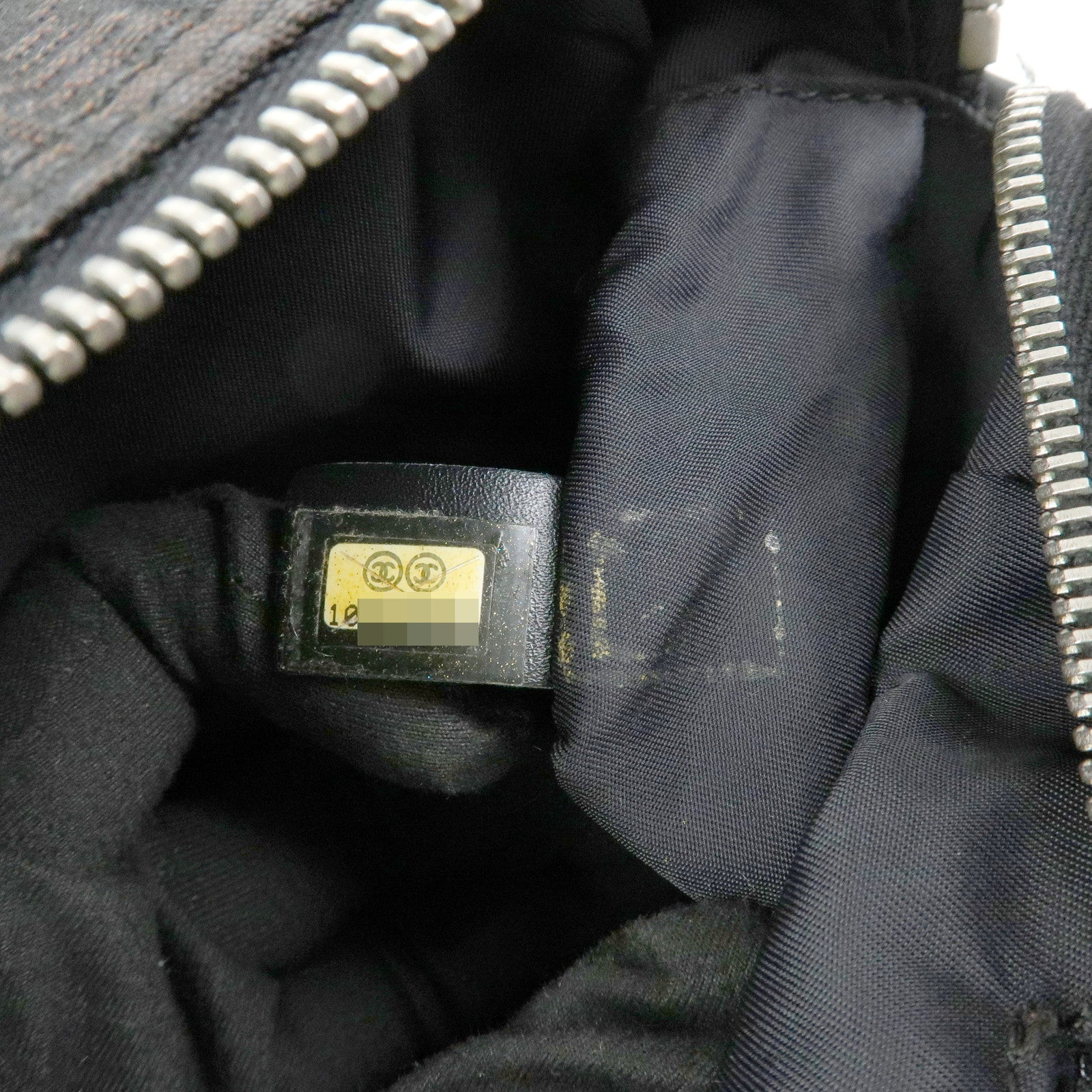 CHANEL New Travel Line Nylon Jacquard Mini Boston Bag Brown A15828