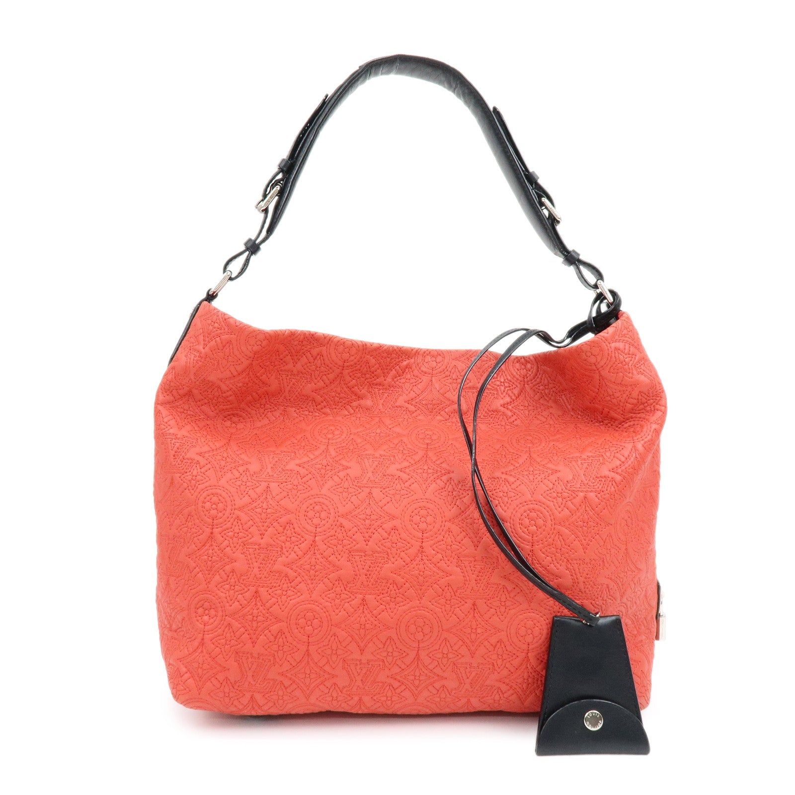 Louis Vuitton Monogram Antheia Leather Shoulder Bag Red Black