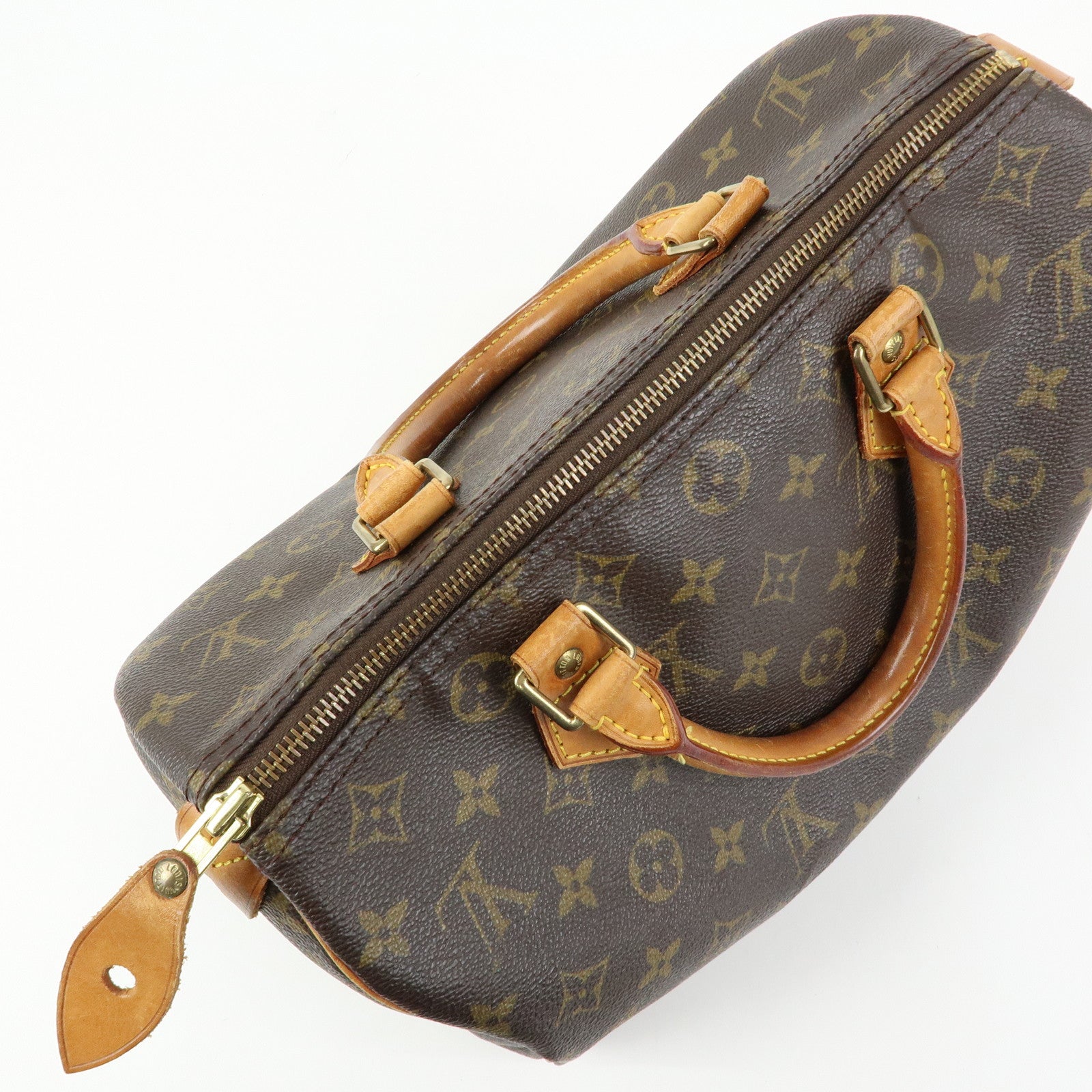 Louis Vuitton Monogram Speedy 30 Boston Bag Hand Bag Brown M41526