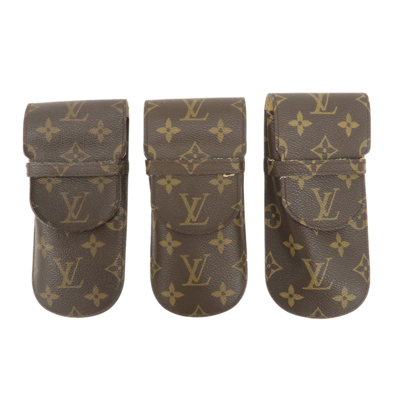 Louis Vuitton Monogram Canvas Set of 3 Glasses Case M62970