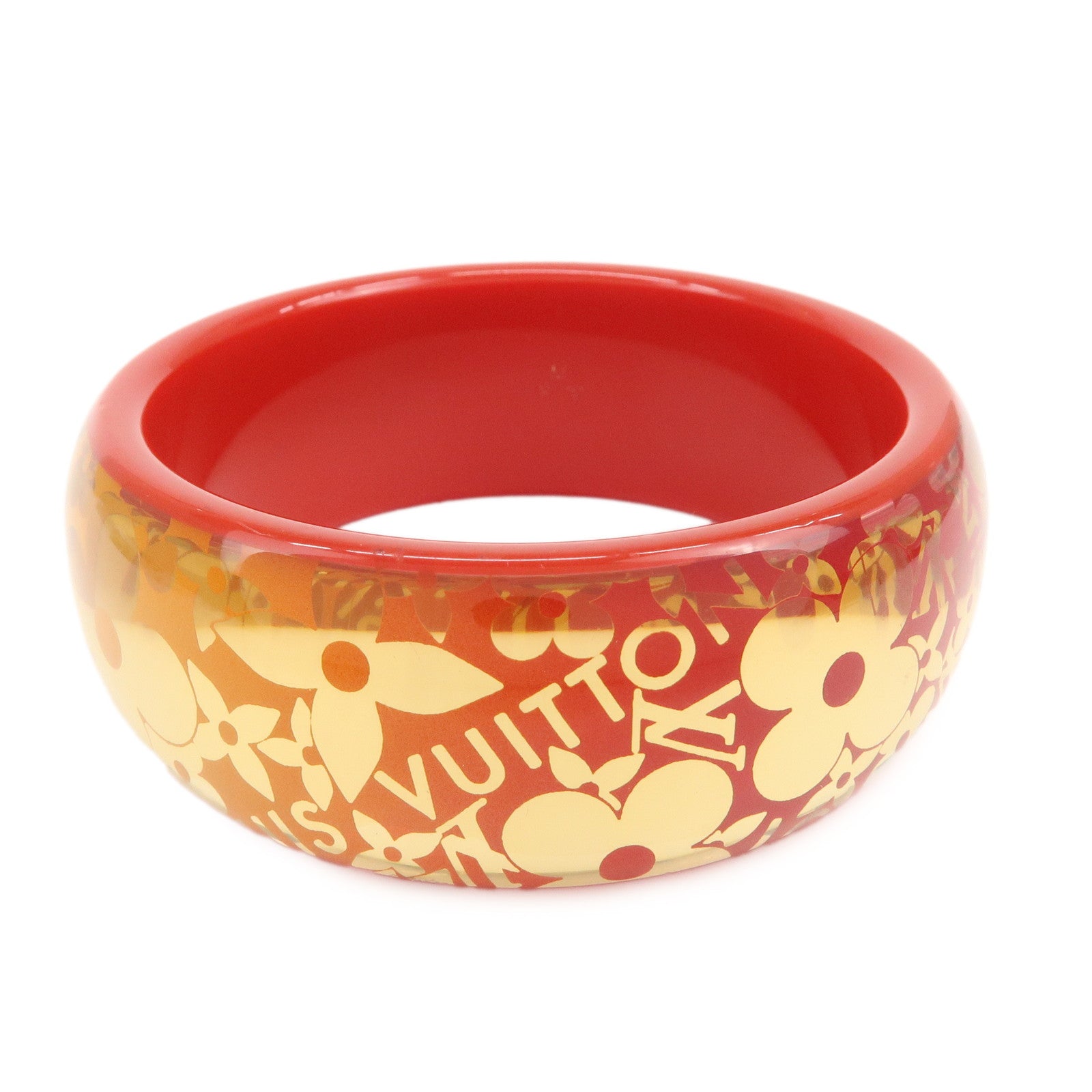 Louis Vuitton Tropical Cocktail GM Resin Bracelet Red Gold