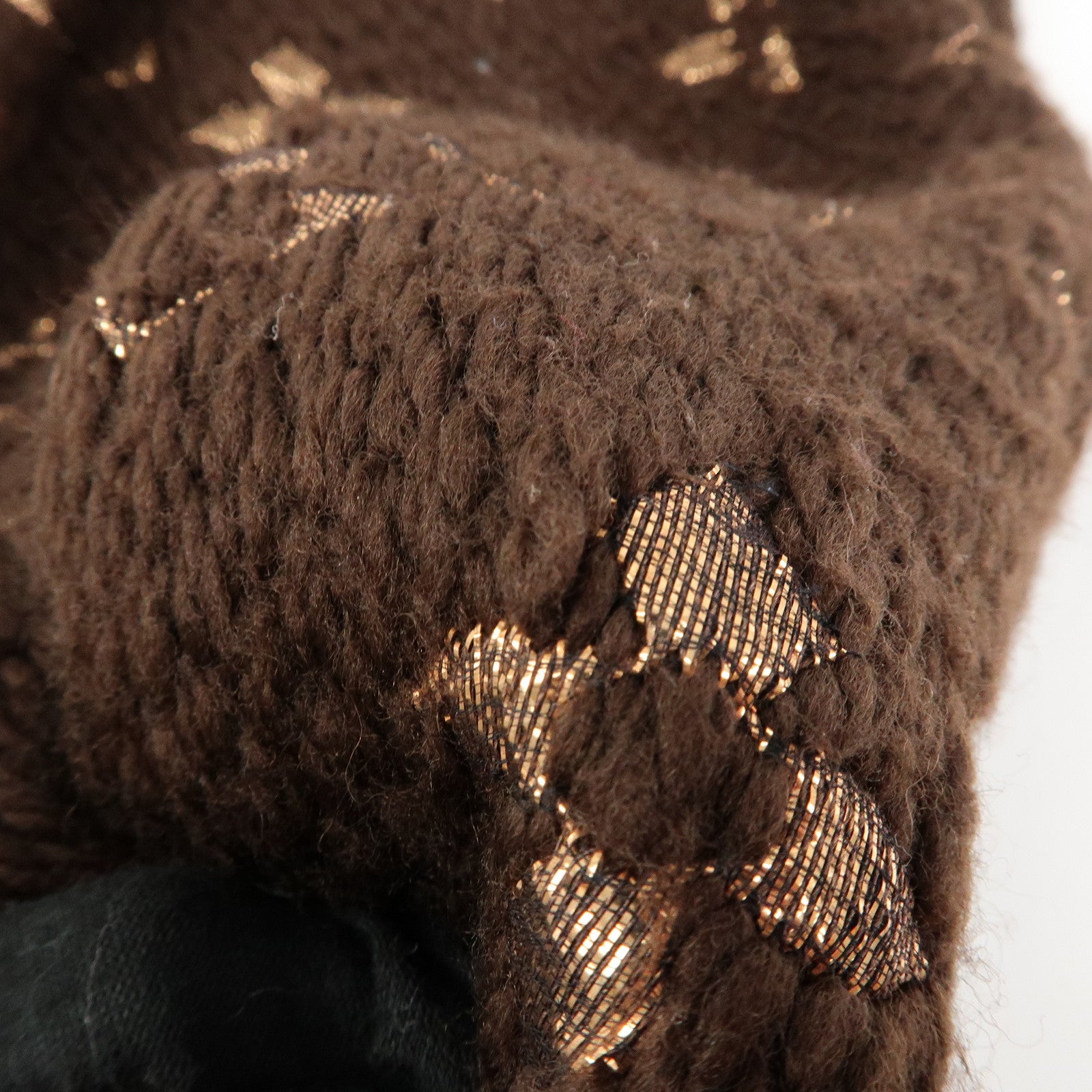 Louis Vuitton Echarpe Logomania Shine Wool Silk Scarf Brown M71383