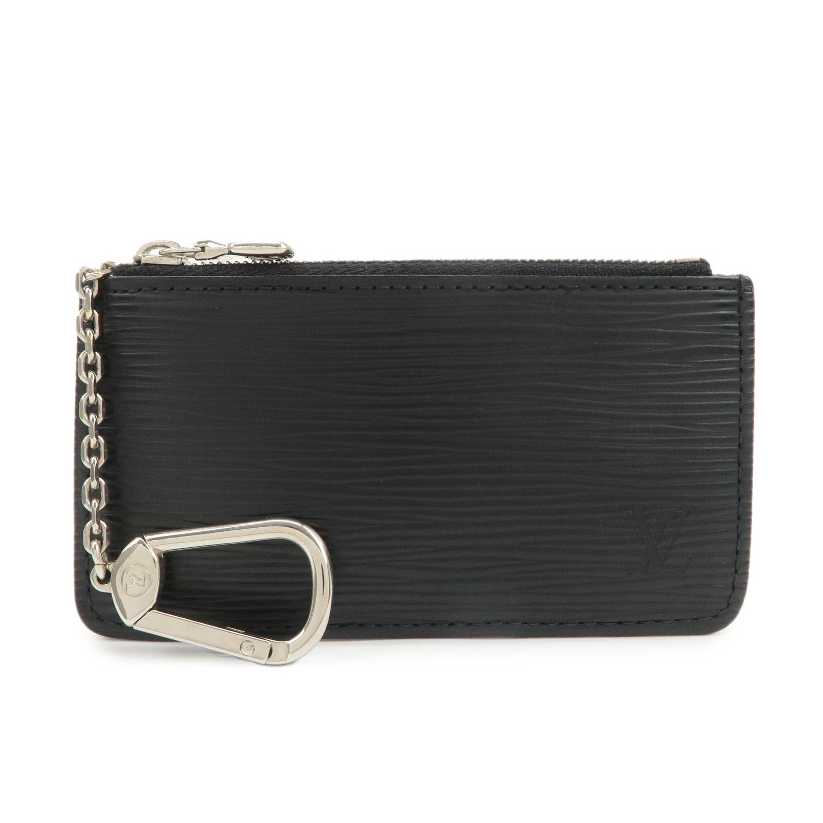 Louis Vuitton Epi Pochette Cles Coin Case Black Noir M63802