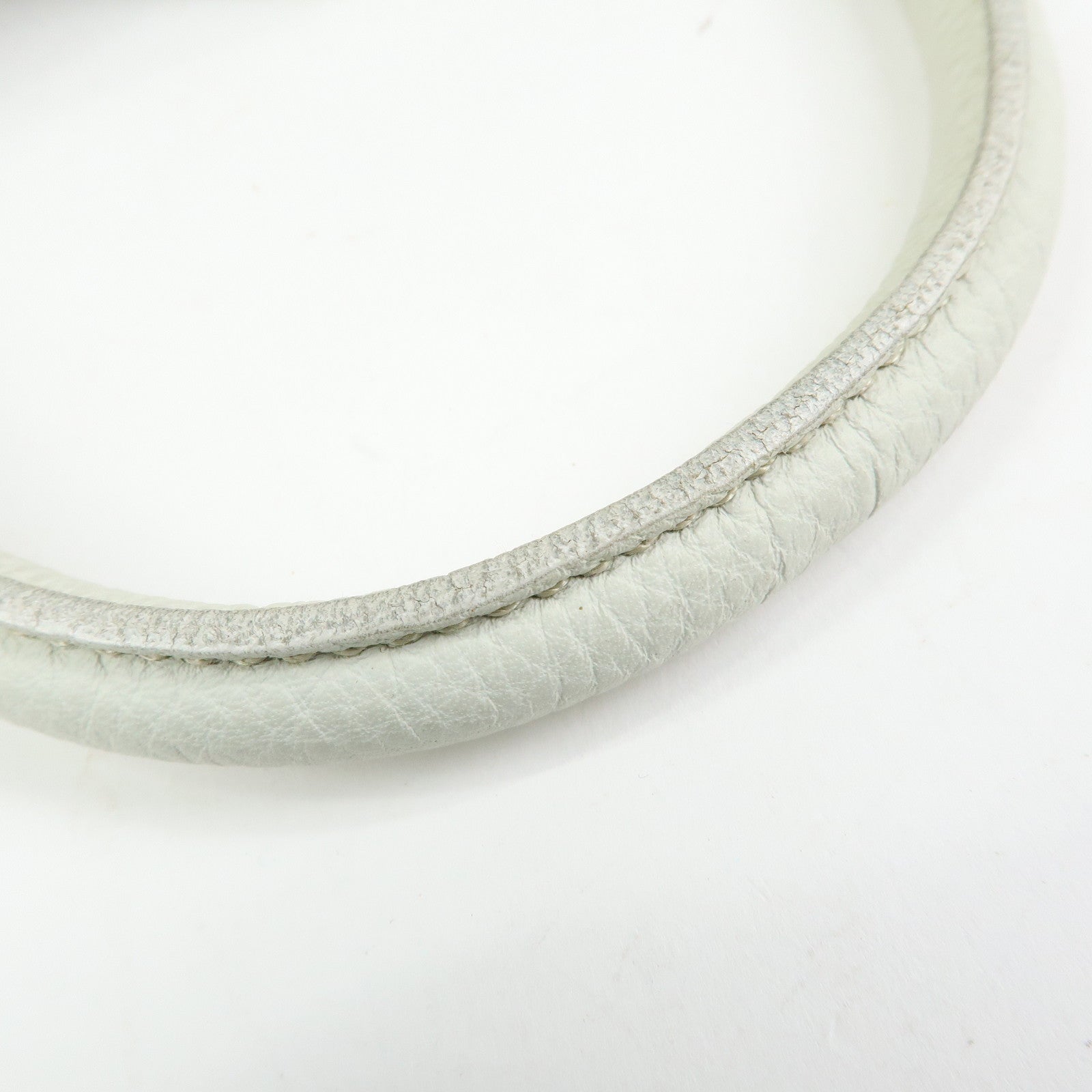 PRADA Sports Nylon Leather Boston Bag Hand Bag Gray Irvory