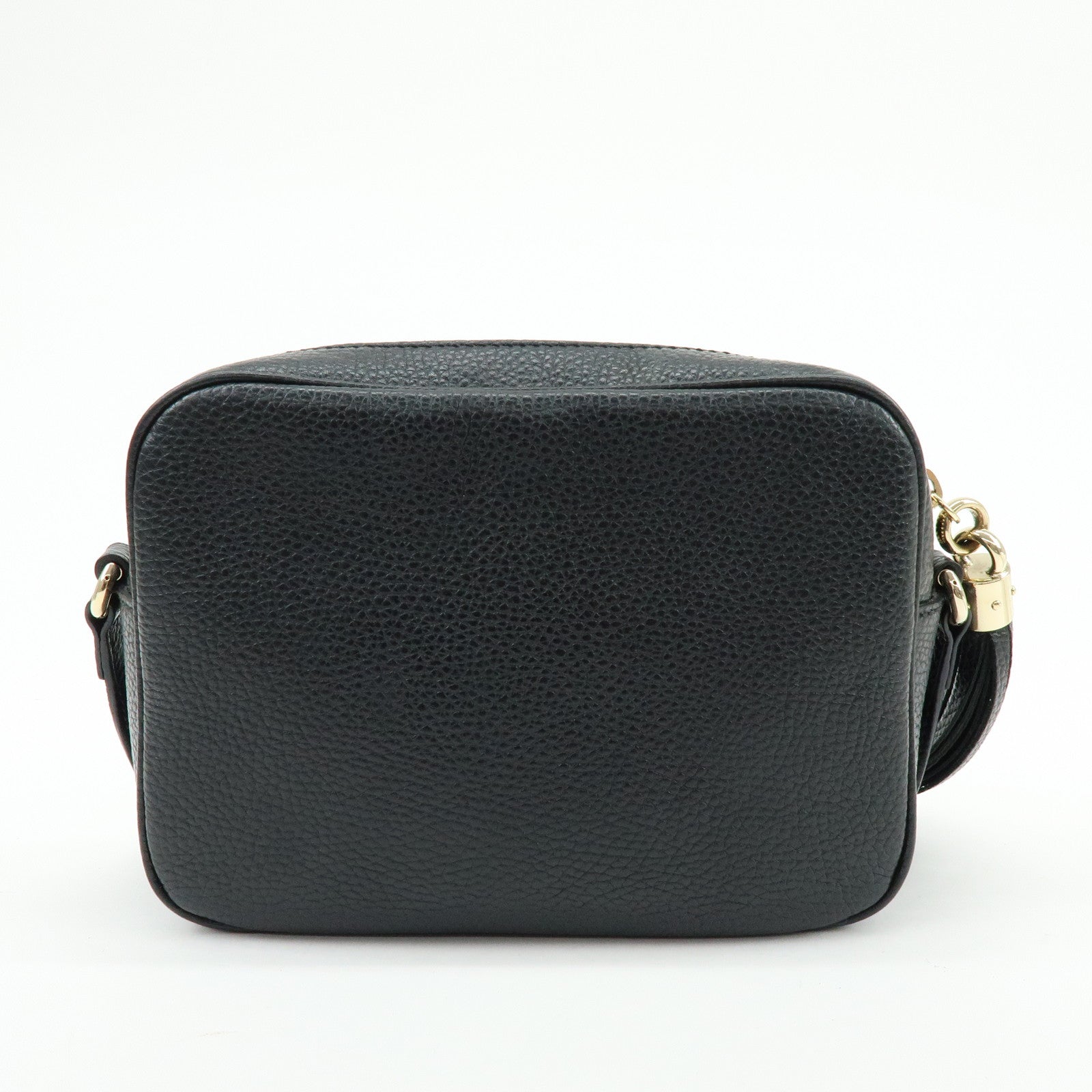 GUCCI SOHO Leather Small Disco Shoulder Crossbody Bag Black 722319