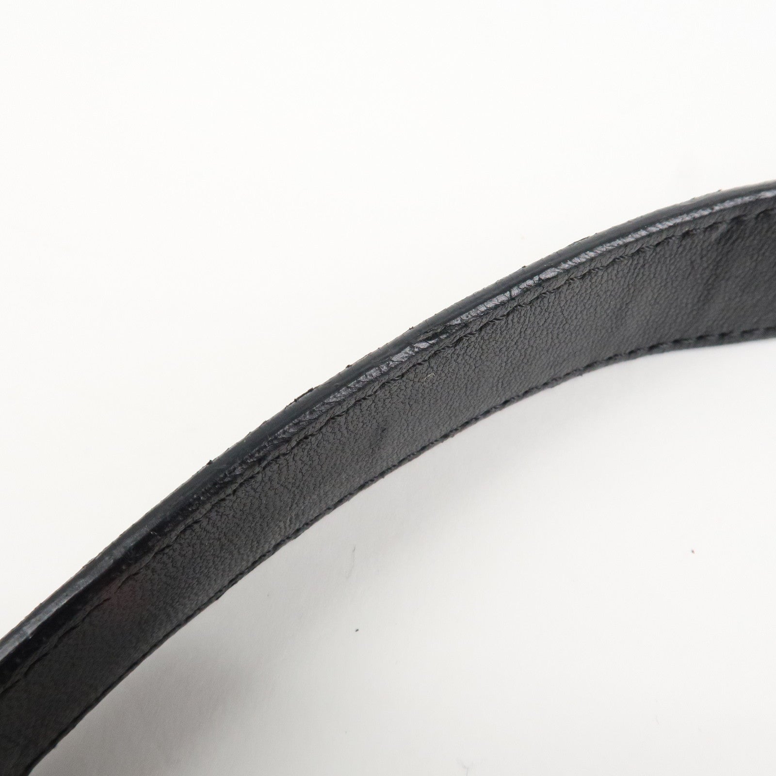 JIMMY CHOO Zodiac Leather Studs Shoulder Bag Black Gold HDW Used