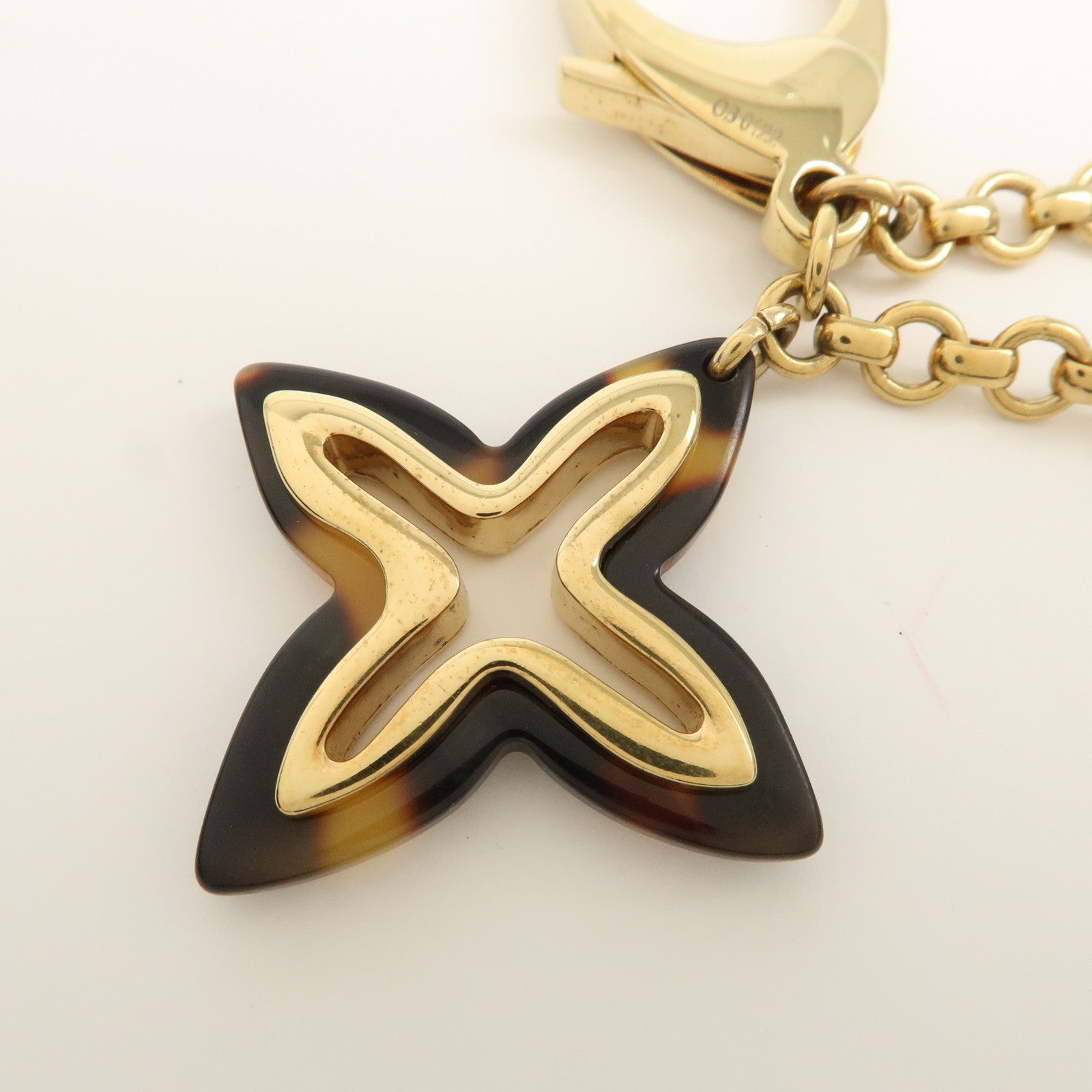 Louis Vuitton Bijou Sac Insolence Bag Charm Gold Brown M65844