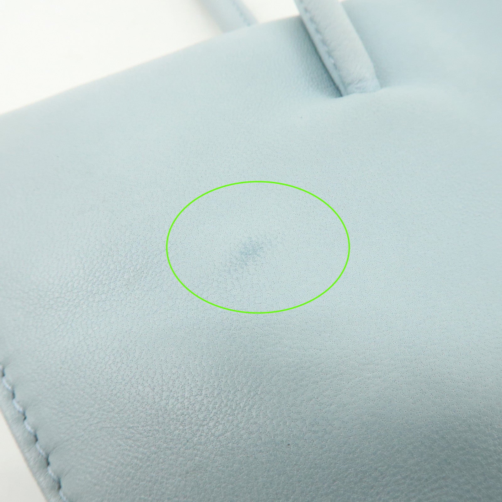 LOEWE Nappa Leather Hand Bag Mini Tote Bag Light Blue