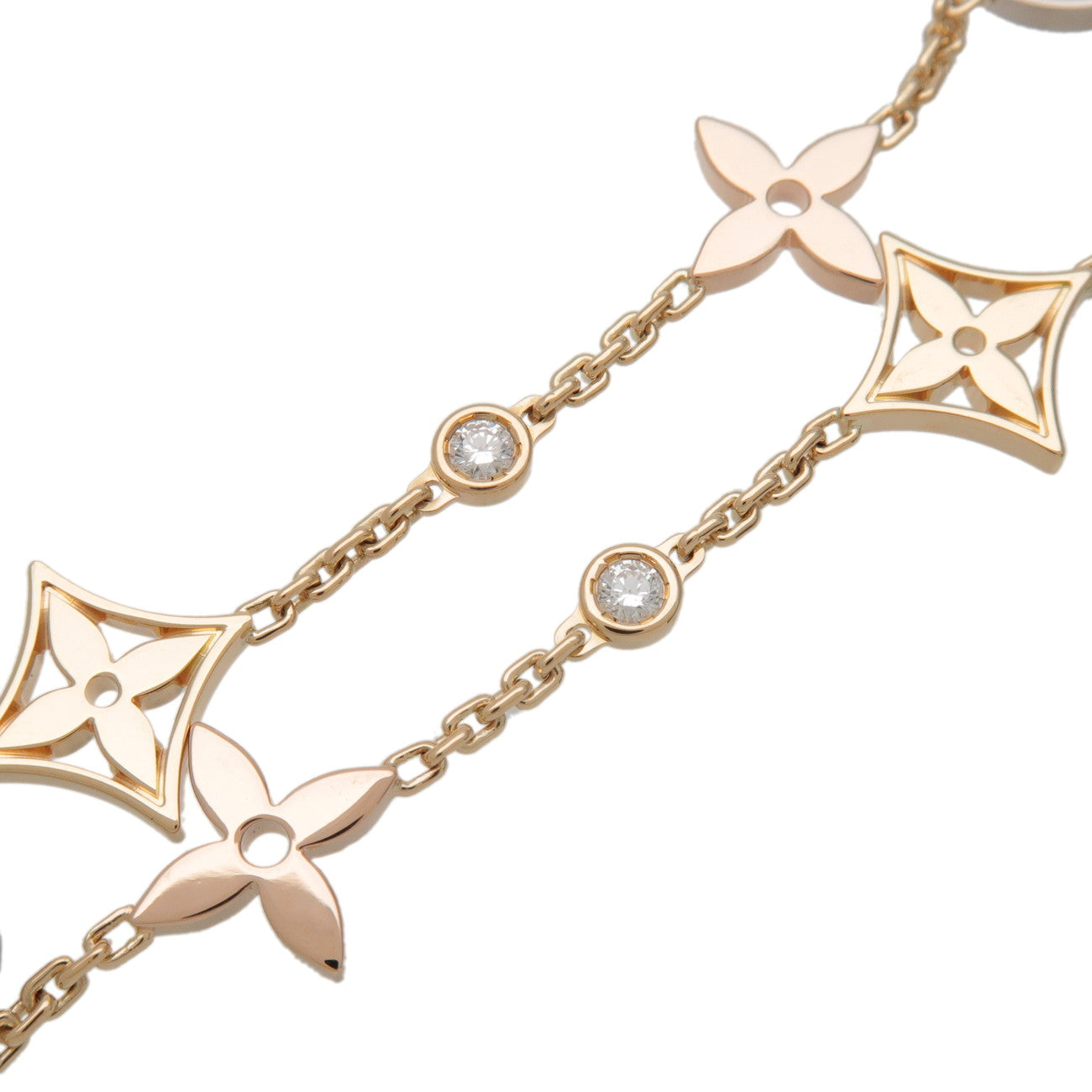 Louis Vuitton Monogram Idylle 2PDaimond Bracelet 750WG/PG/YG Q95286