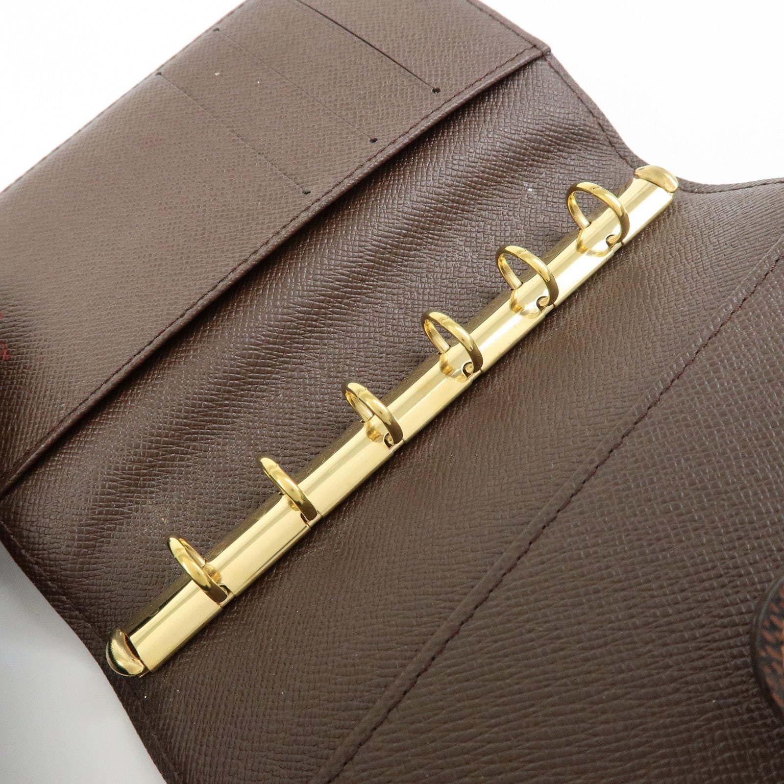 Louis Vuitton Damier Agenda PM Planner Cover Brown R20700
