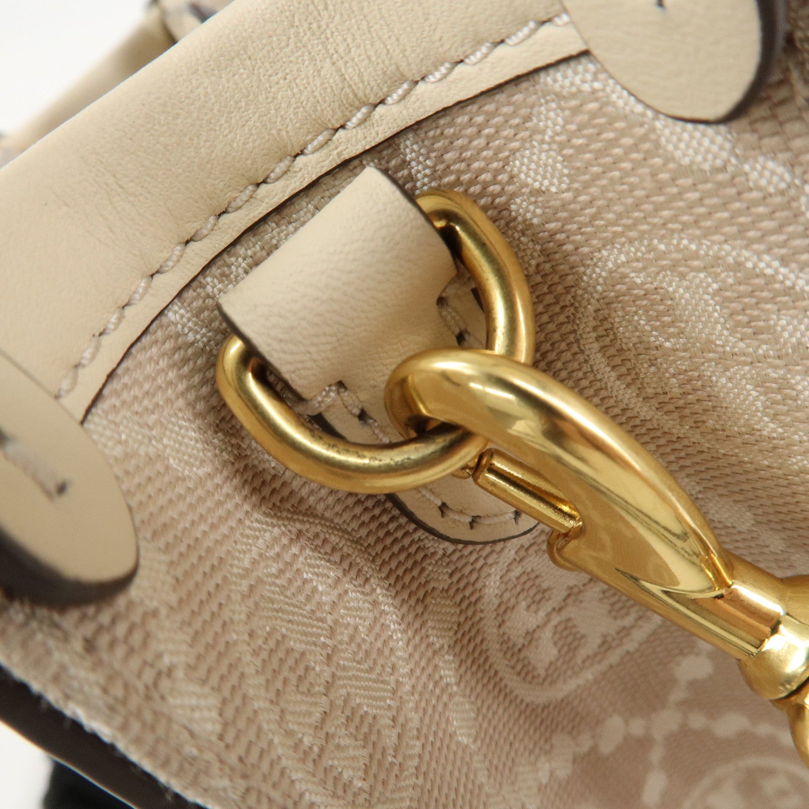 TORY BURCH Leather 2Way Shoulder Bag Hand Bag Beige 87146