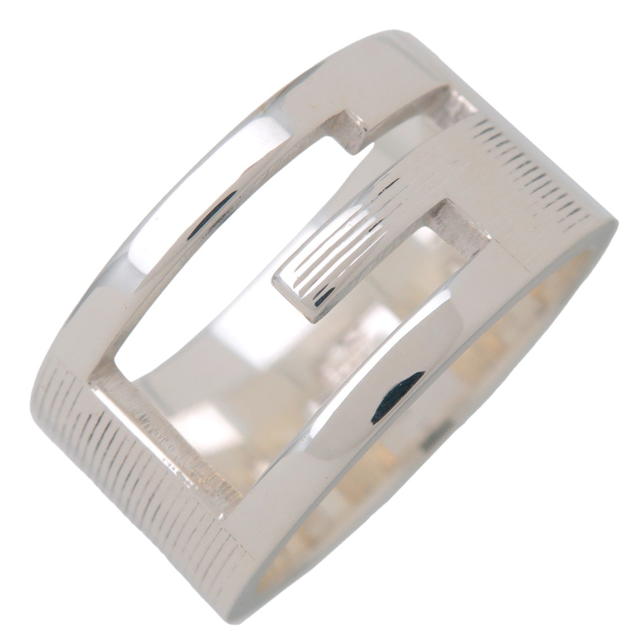 GUCCI G-Outcut Ring SV925 US9.5 EU61 HK21 Silver 224031