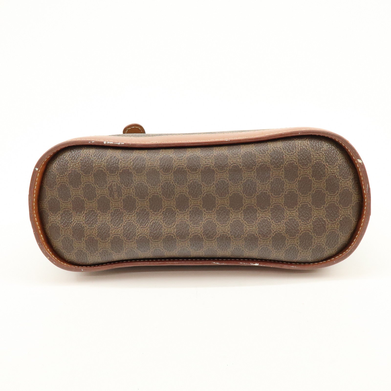 CELINE Macadam PVC Leather Tote Bag Shoulder Bag Brown