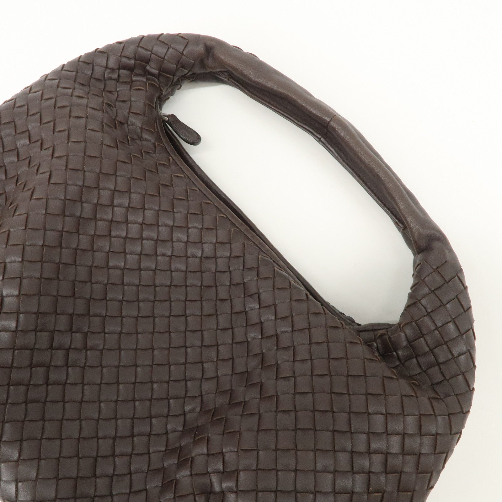 BOTTEGA VENETA Hobo Intrecciato Leather Shoulder Bag 232499