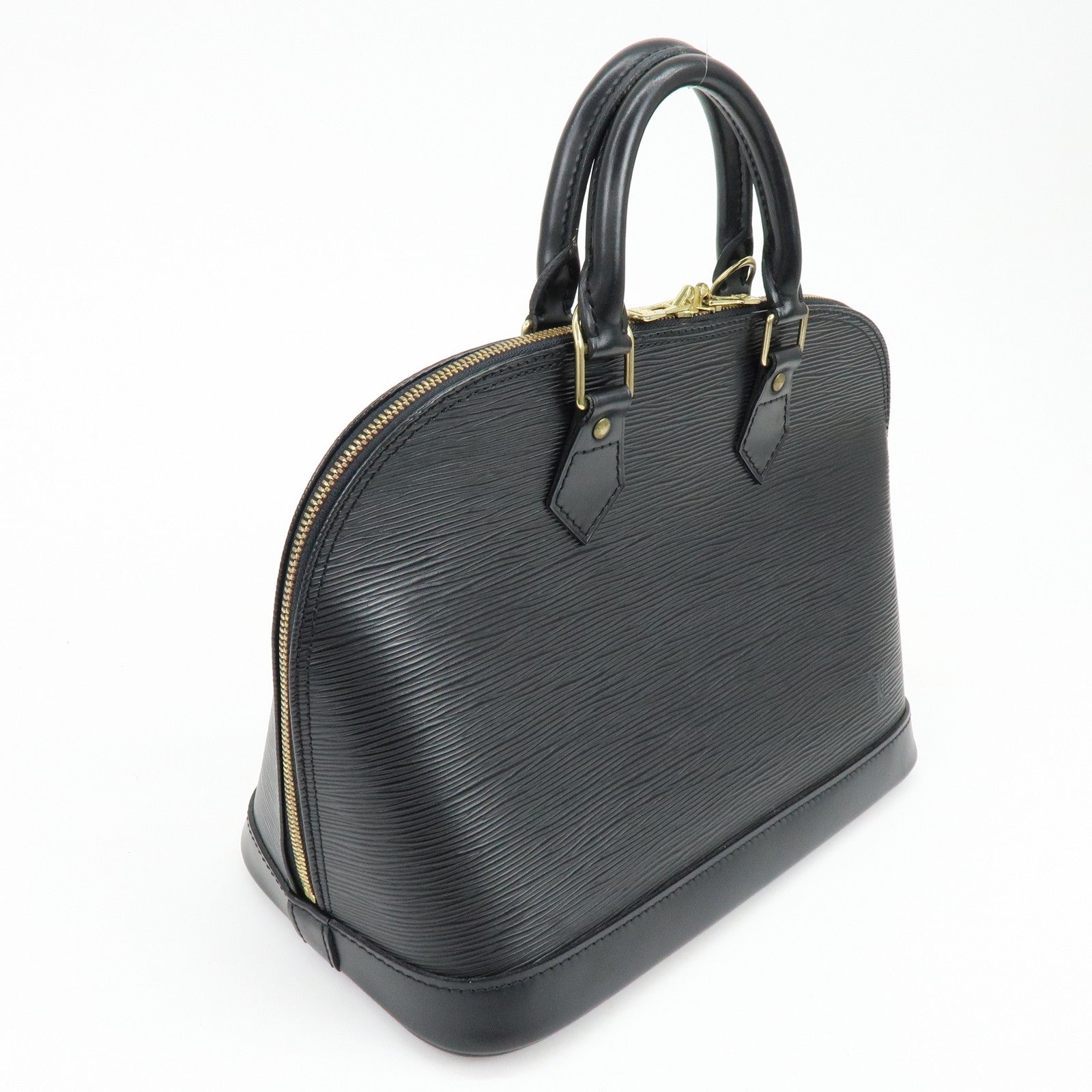 Louis Vuitton Epi Alma Hand Bag Noir Black M52142