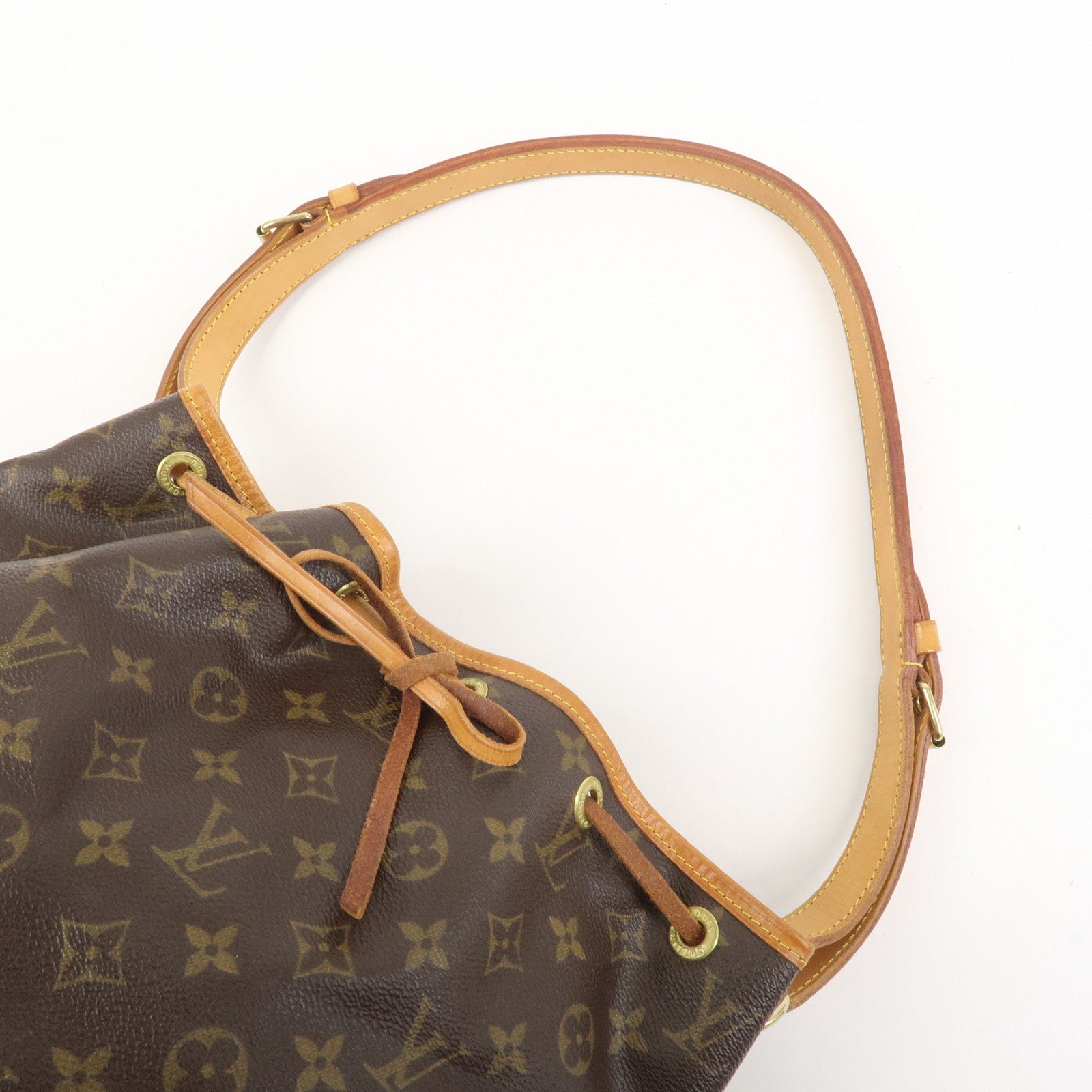 Louis Vuitton Monogram Petit Noe Shoulder Bag Brown M42226