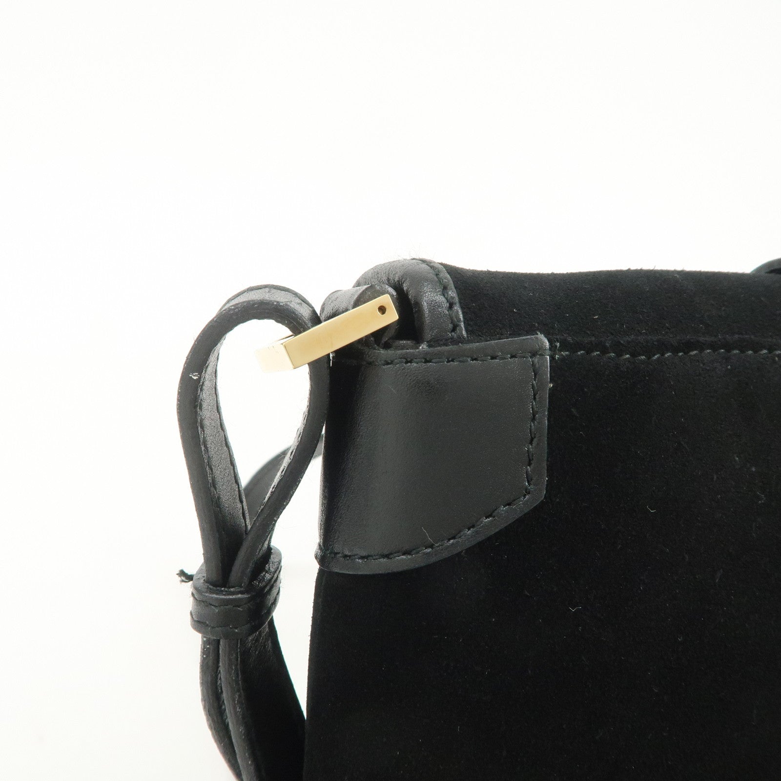 GUCCI Dionysus Suede Leather Shoulder Bag Black 001 4064