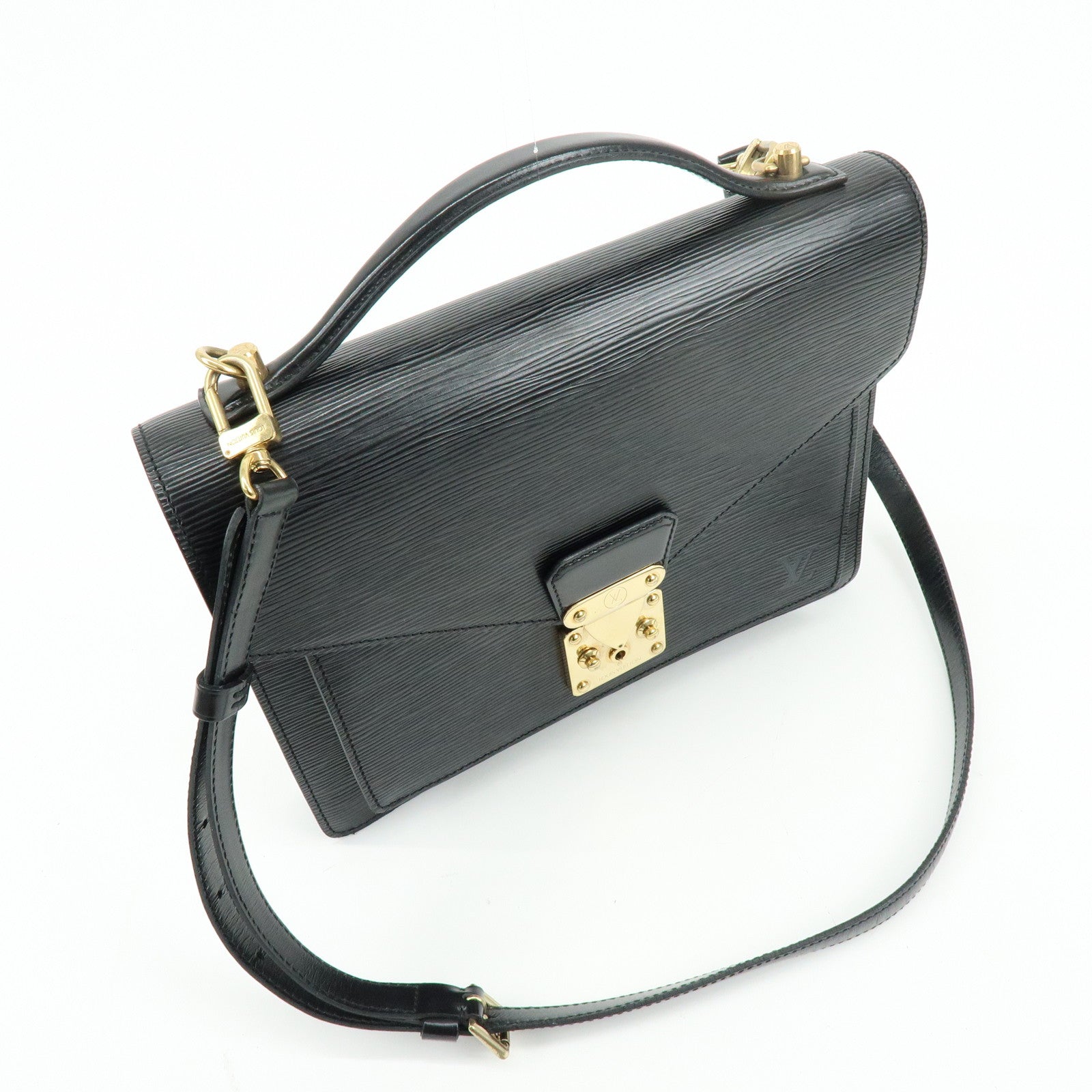 Louis Vuitton Epi Monceau 2Way Shoulder Bag Hand Bag Noir M52122