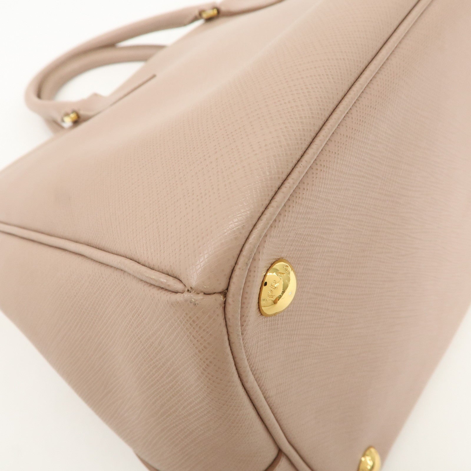 PRADA Triangle Logo Galleria 2Way Bag Shoulder Bag Pink BN2274