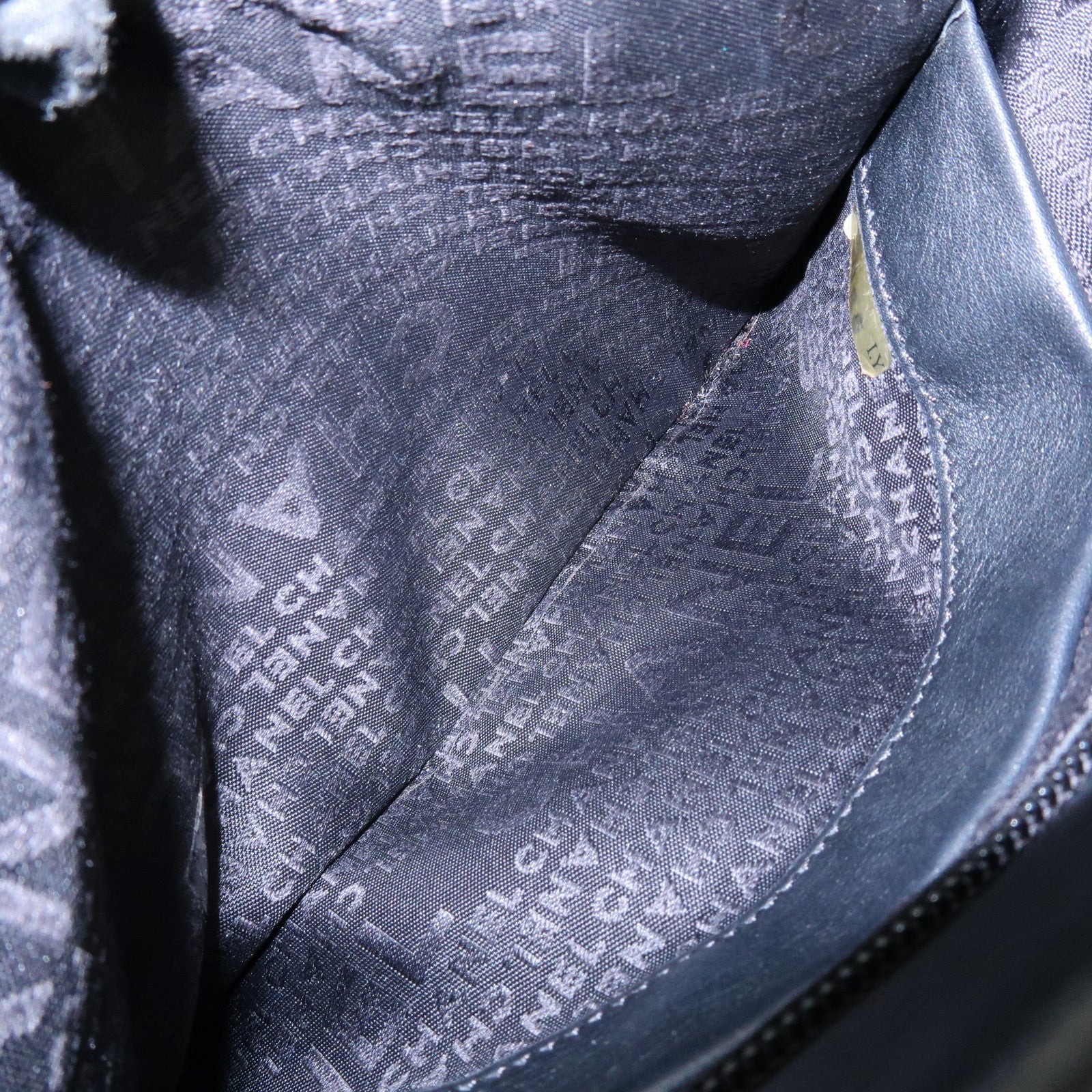 CHANEL COCO Mark Calf Leather Hand Bag Shoulder Bag Black