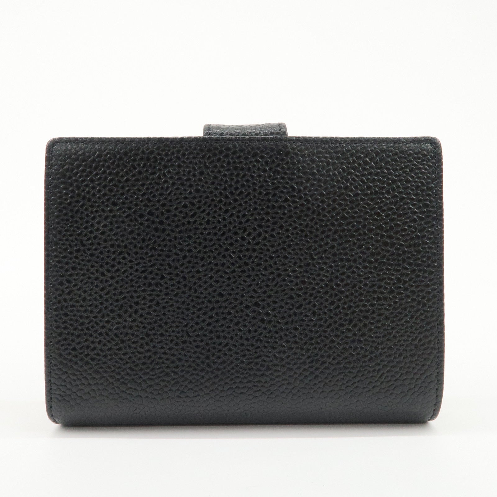 CHANEL COCO Mark Caviarskin Bi-fold Small Wallet Black A13497