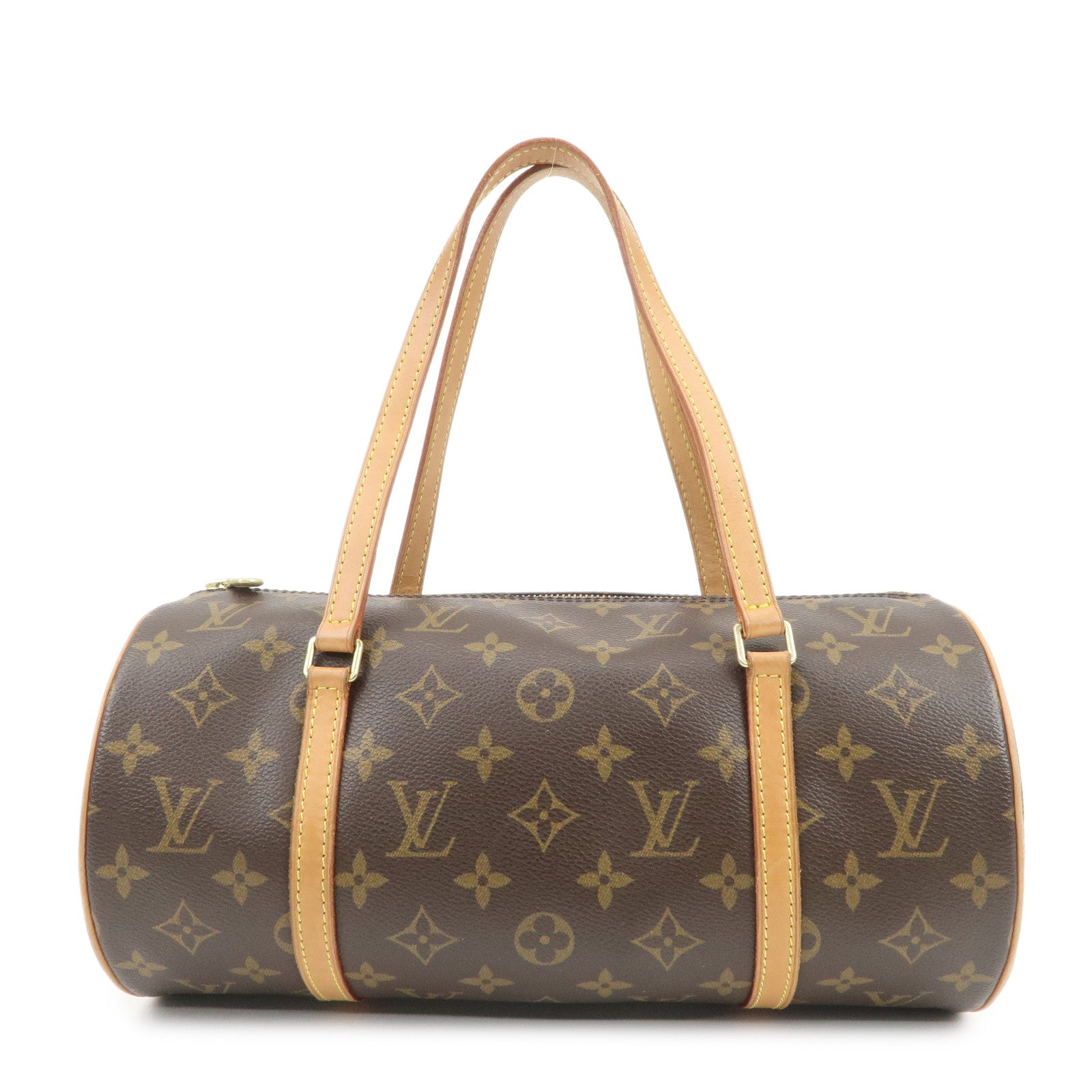 Louis Vuitton Monogram Papillon 30 Hand Bag Brown M51385