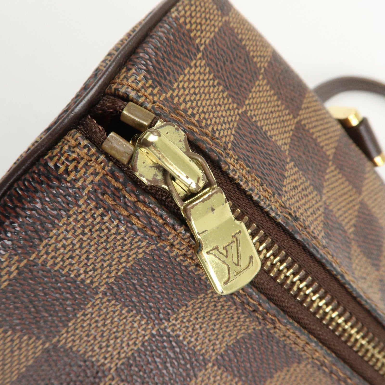 Louis Vuitton Damier Ebene Papillon 30 Hand Bag Brown N51303