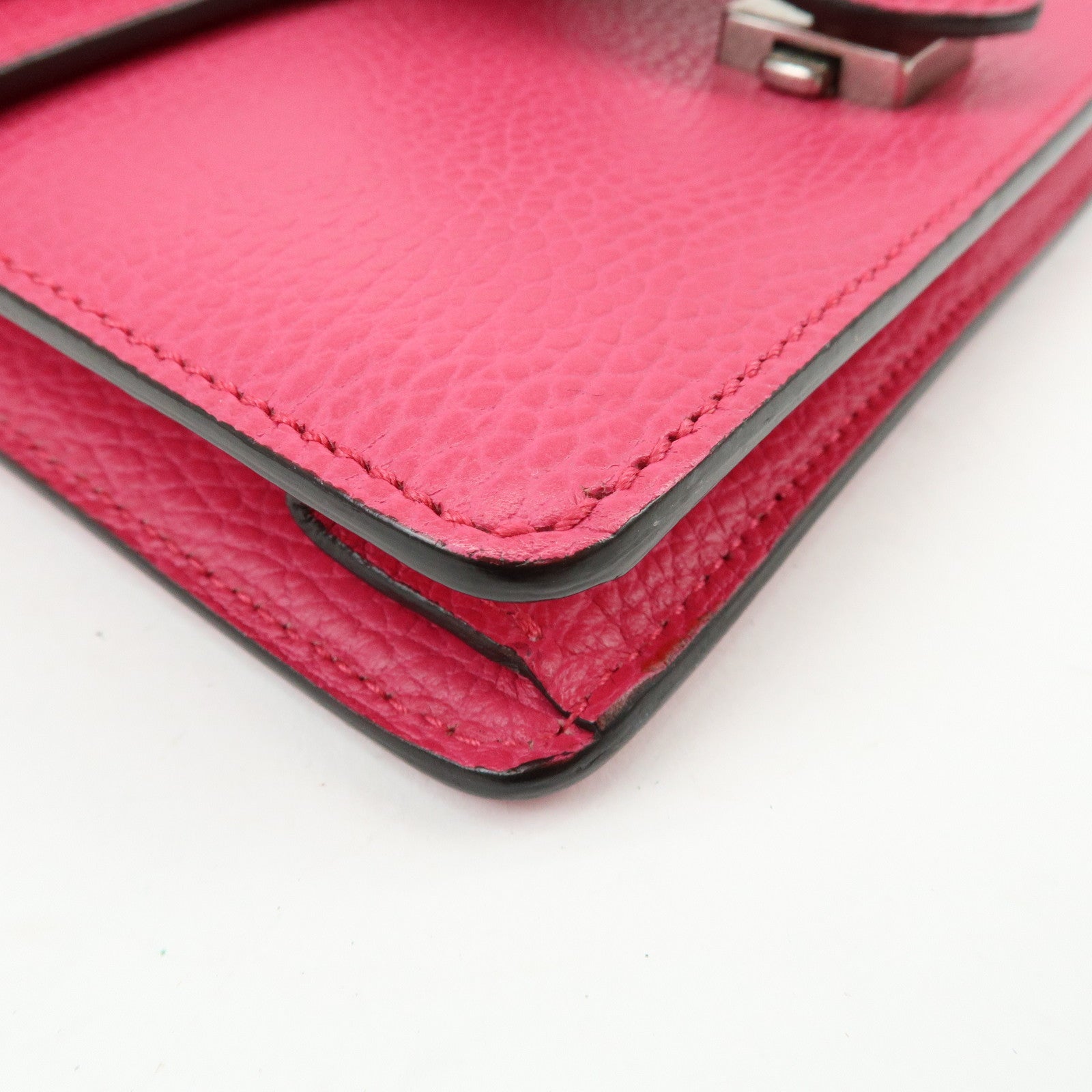 GUCCI Dionysus Leather Small Chain  Shoulder Bag Hot Pink 421970